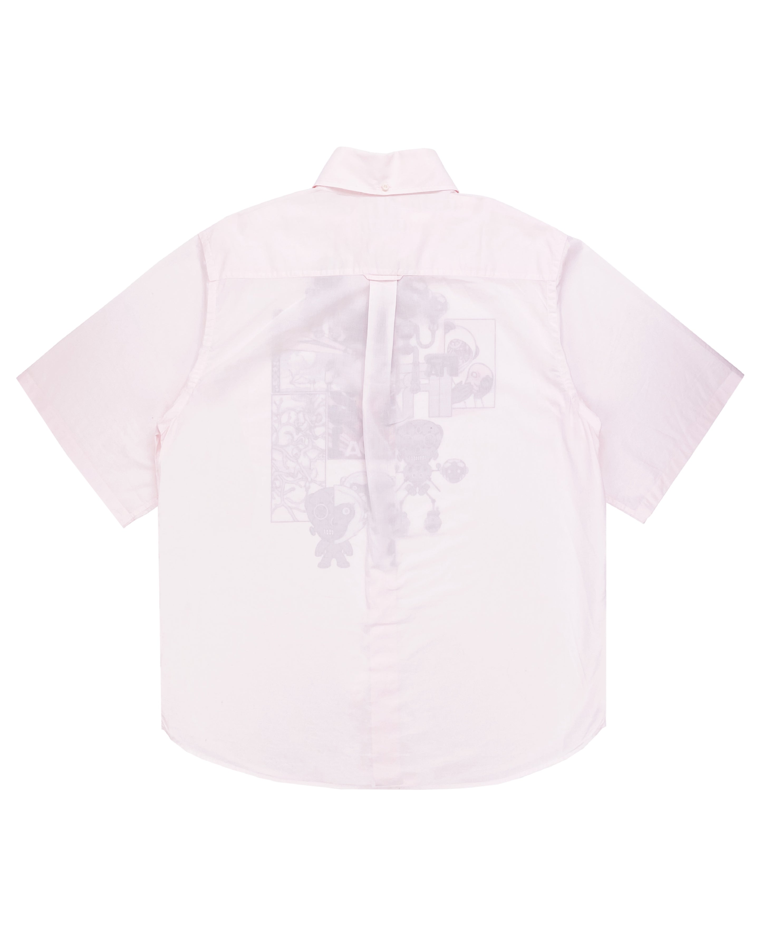 SS18 Prada James Jean “Laser Monkey” Graphic Camp-collar Shirt