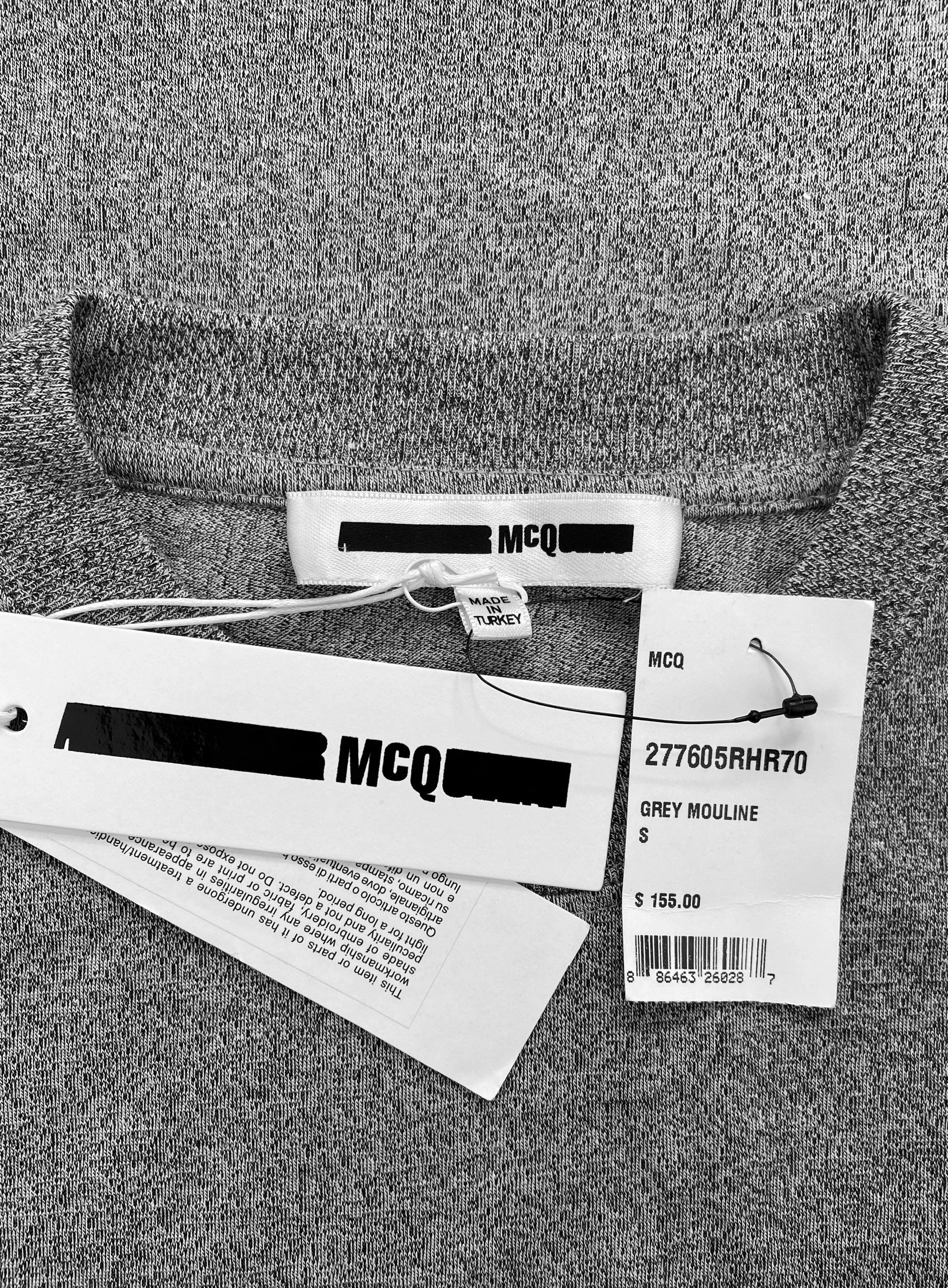 Alexander McQueen McQ Geometric Graphic Heather Grey T-Shirt