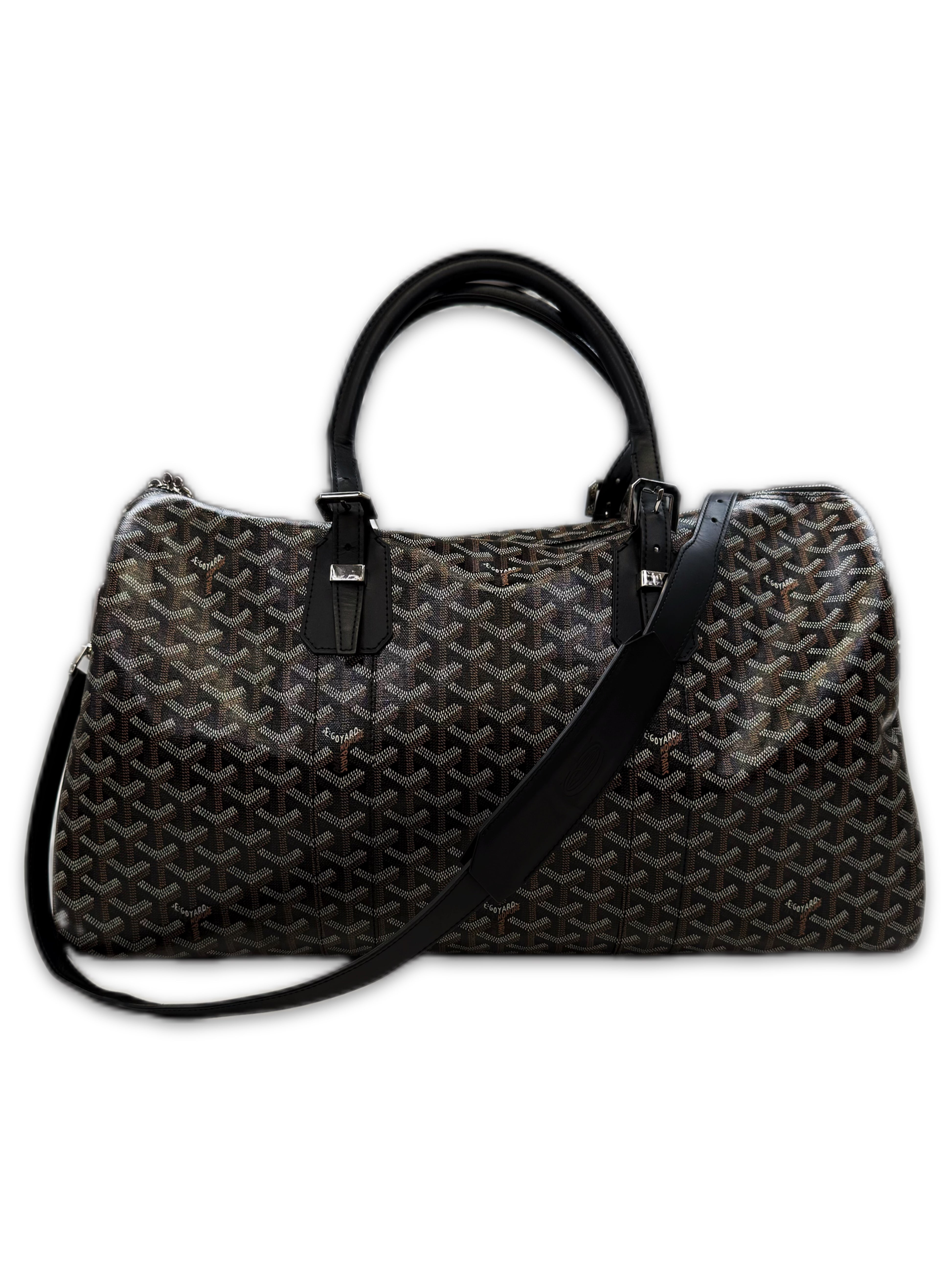 Goyard Croisiere 50 Goyardine Leather Duffle Bag