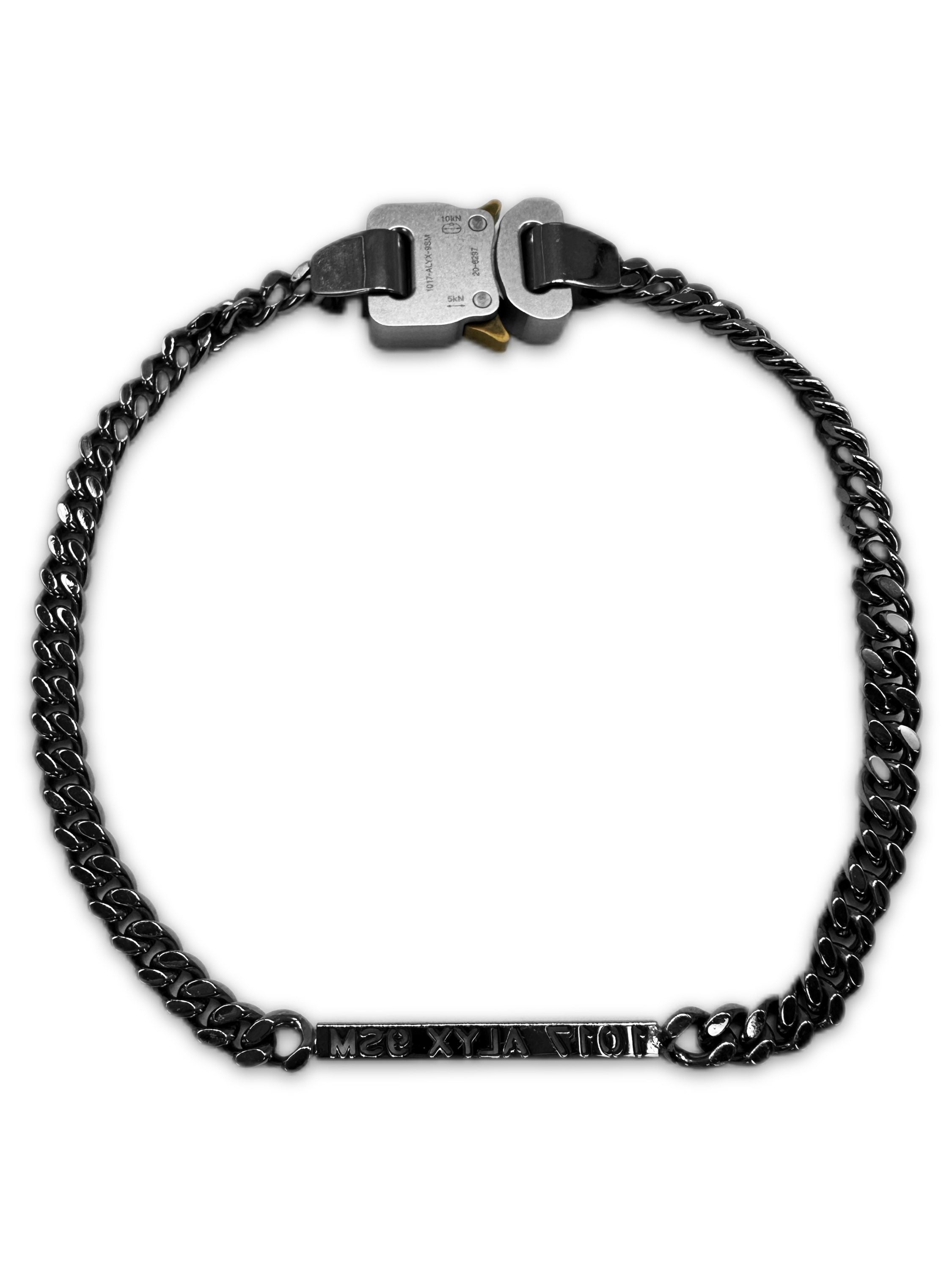1017 Alyx 9SM Seatbelt Buckle Nameplate Cuban Link Chain