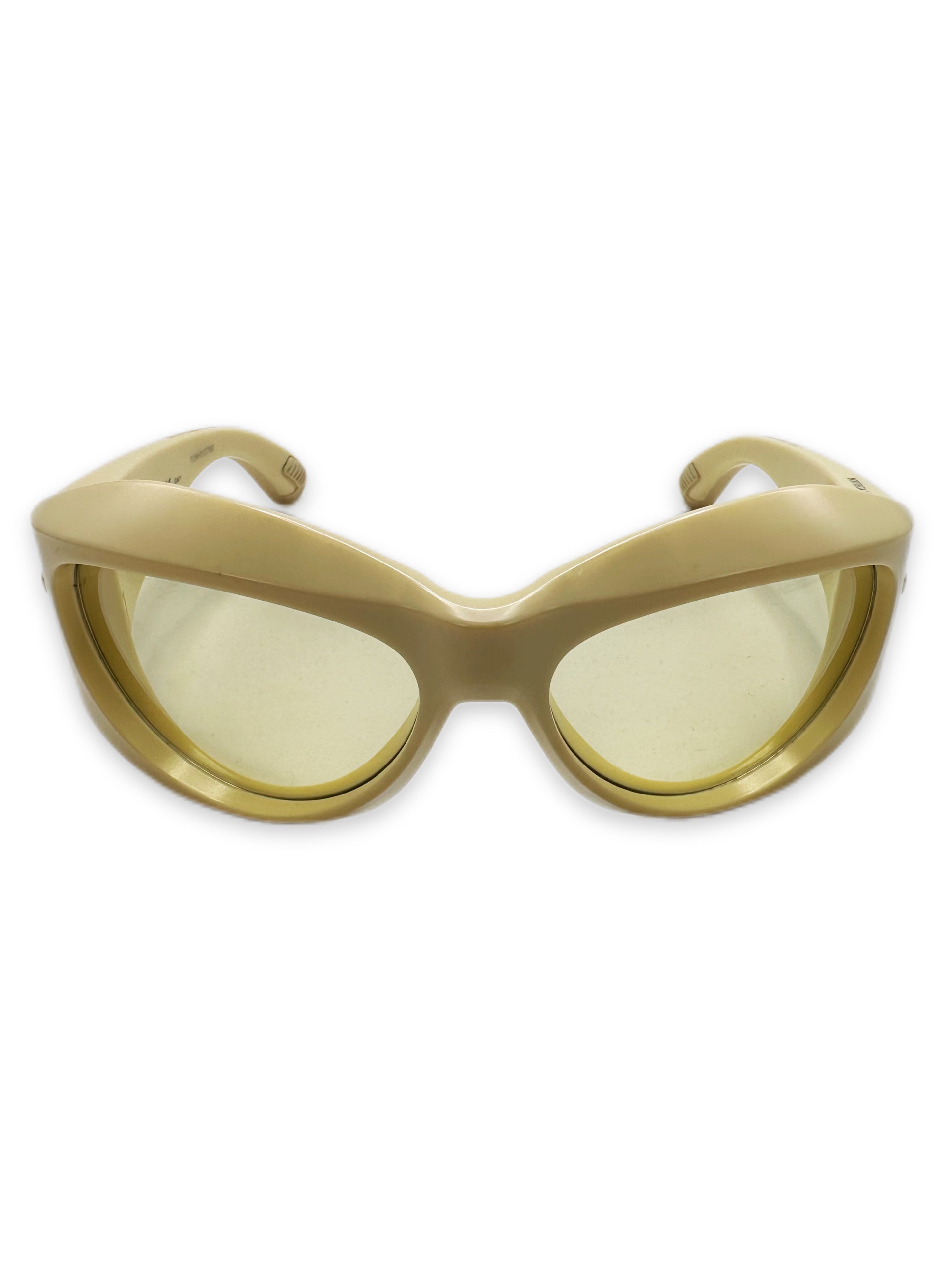 Bottega Veneta Yellow ‘Sonnenbrille’ Oversized Sunglasses