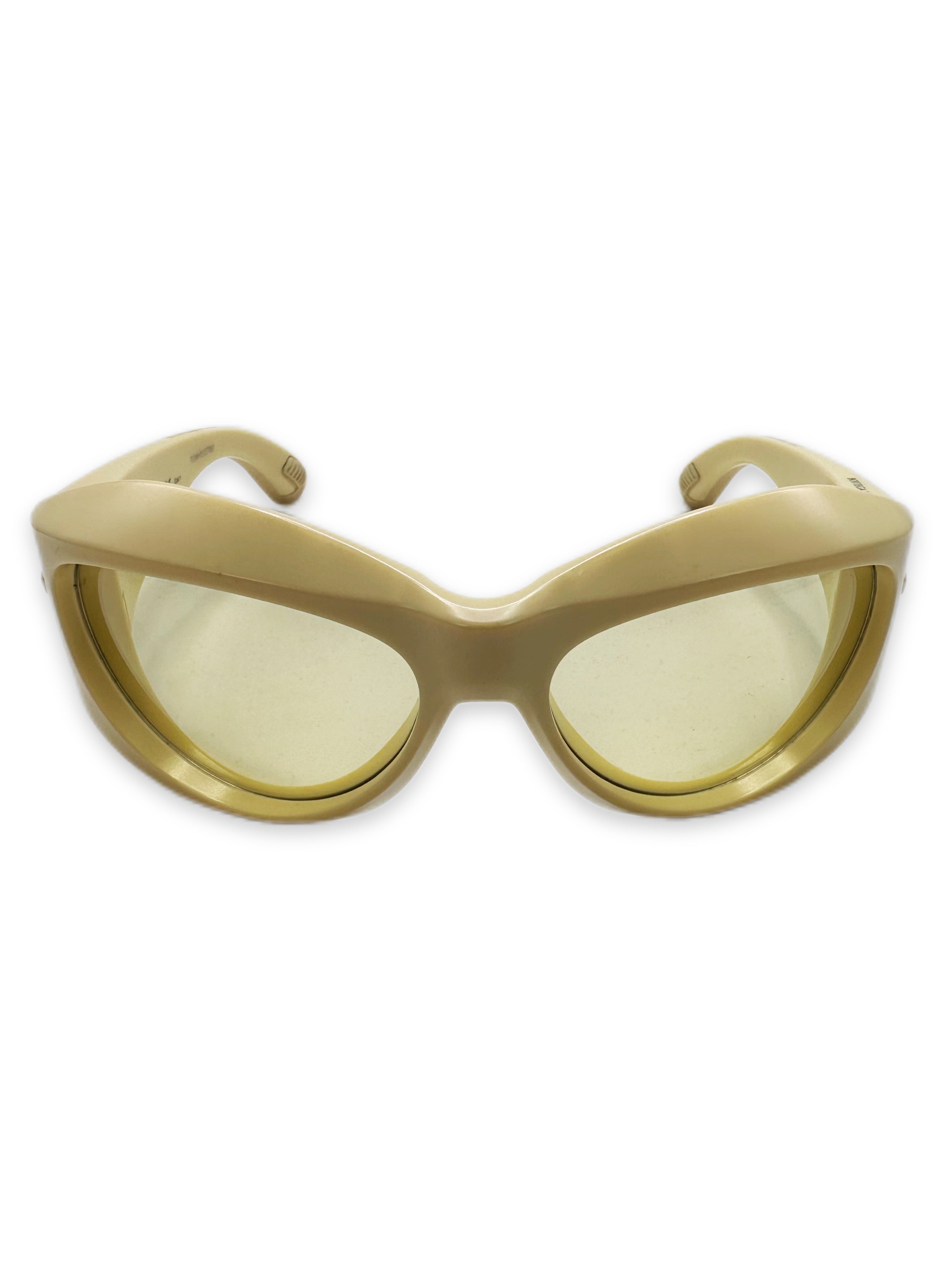 Bottega Veneta Yellow ‘Sonnenbrille’ Oversized Sunglasses