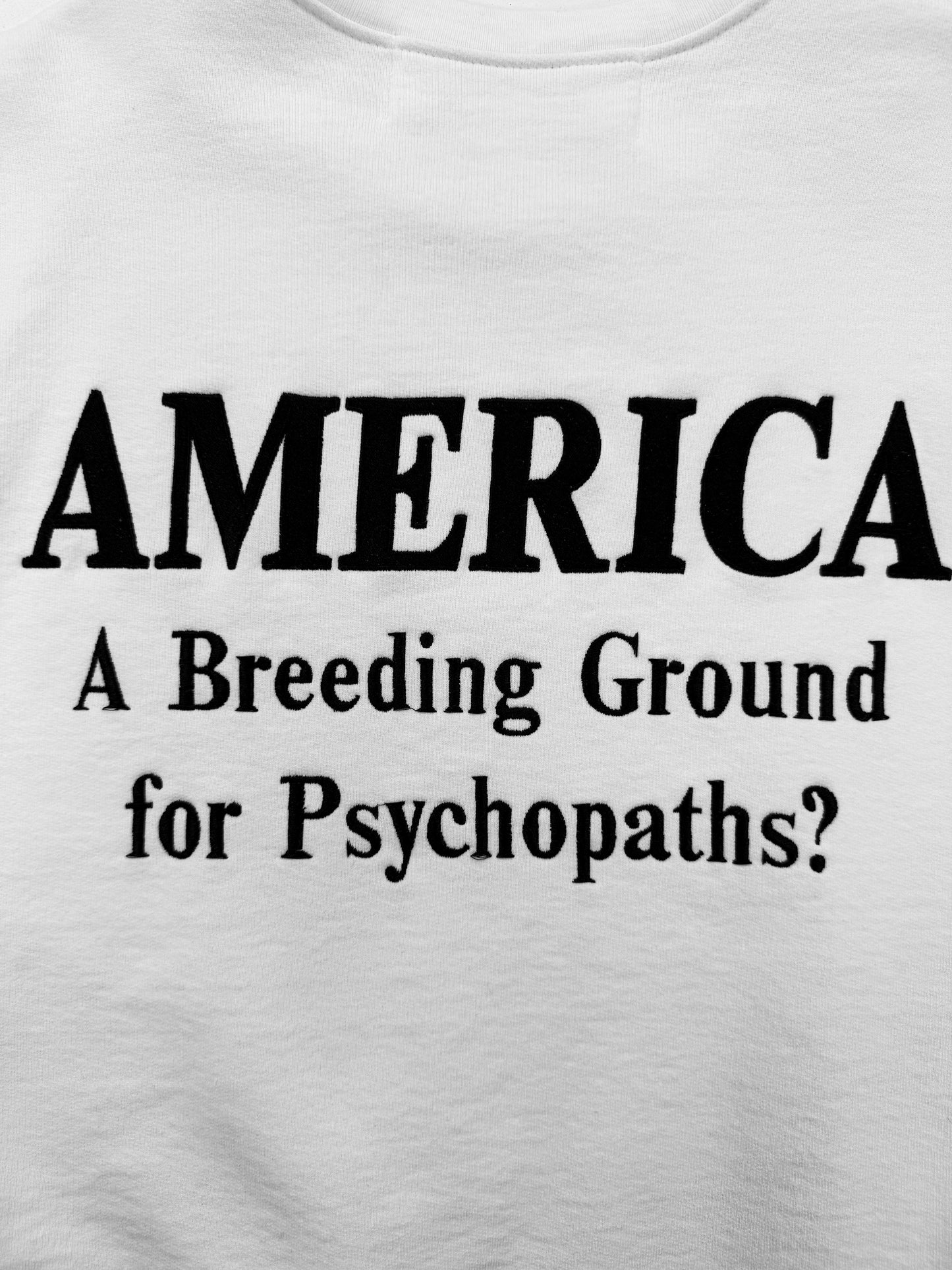 AW17 Enfants Riches Deprimes ‘America Psychopath’ White Heavy Weight Crewneck