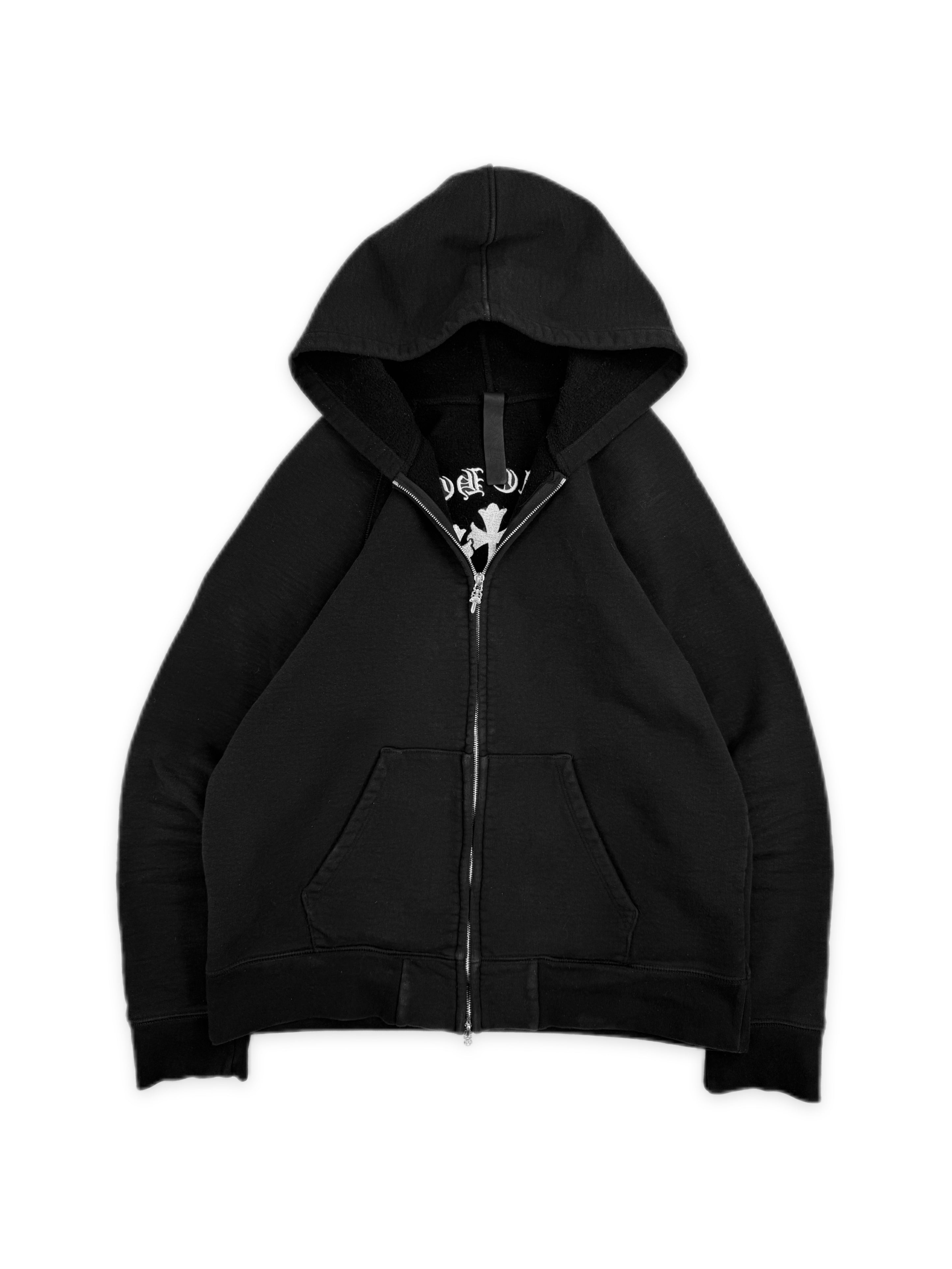 Chrome Hearts ‘Sailin On’ Cemetery Triple Cross Thermal Zip Up Hoodie
