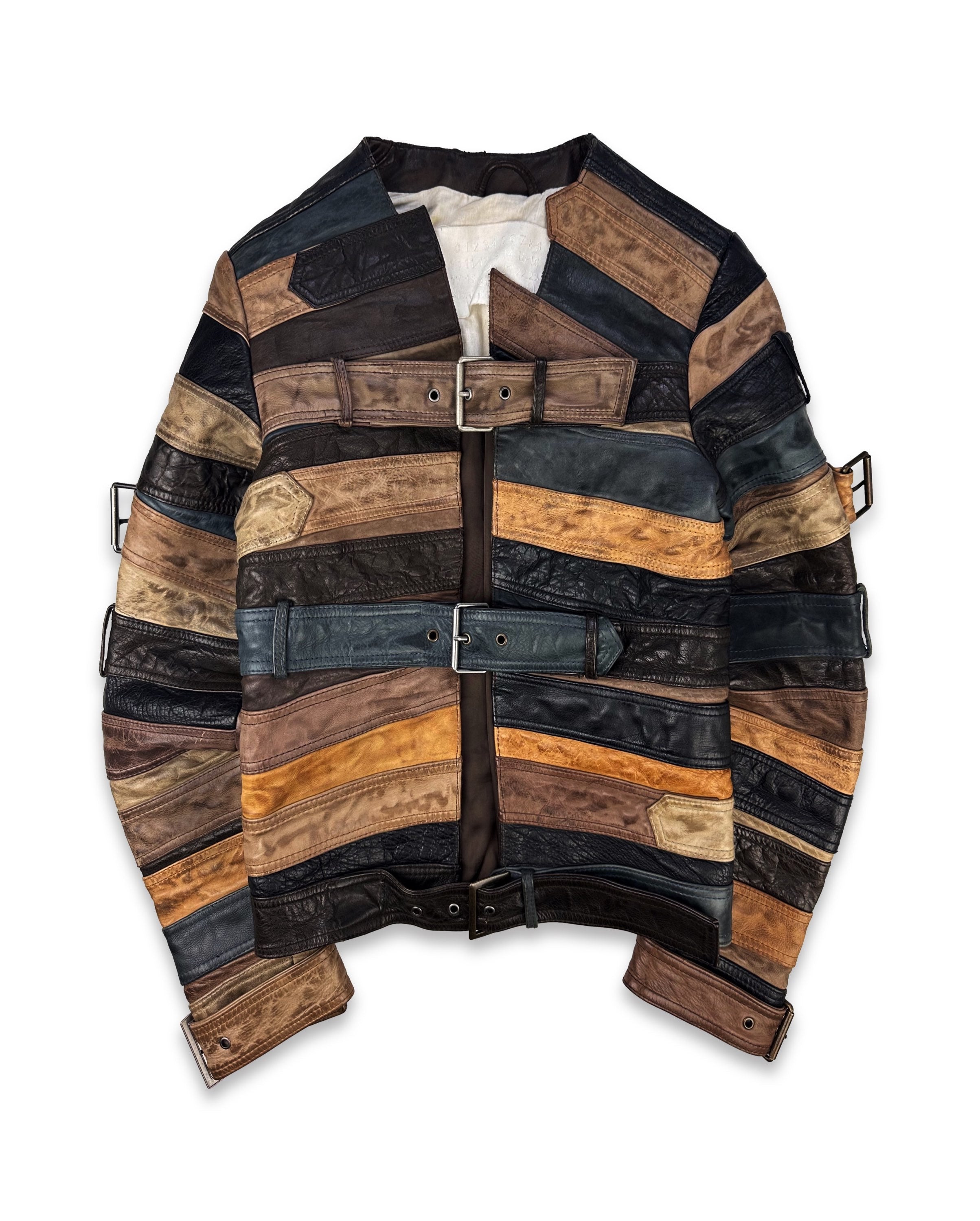 AW12 Maison Margiela x H&M ‘Belt’ Reworked Leather Jacket