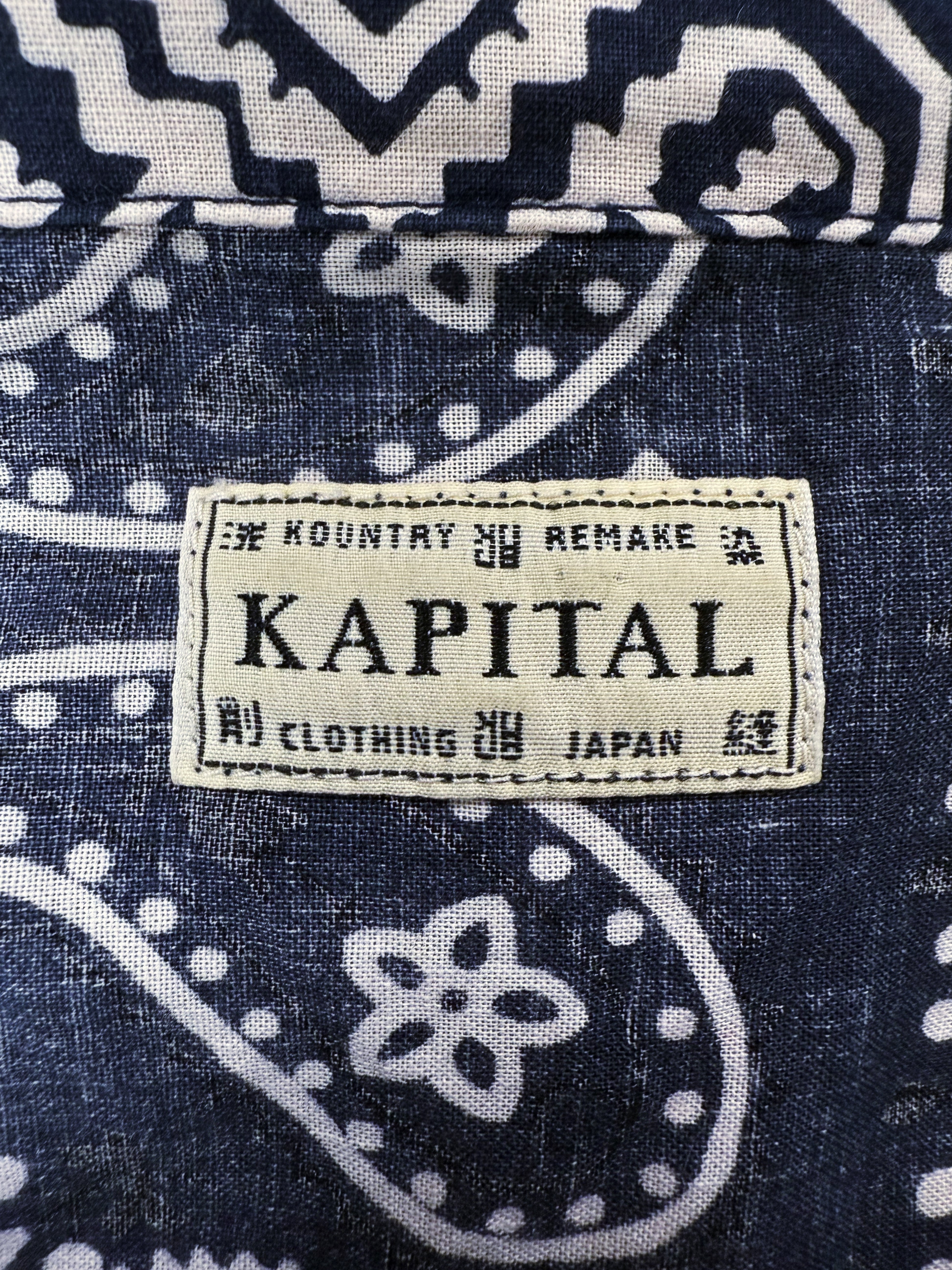 Kapital Blue Paisley Bandana Light Weight Button-up Jacket