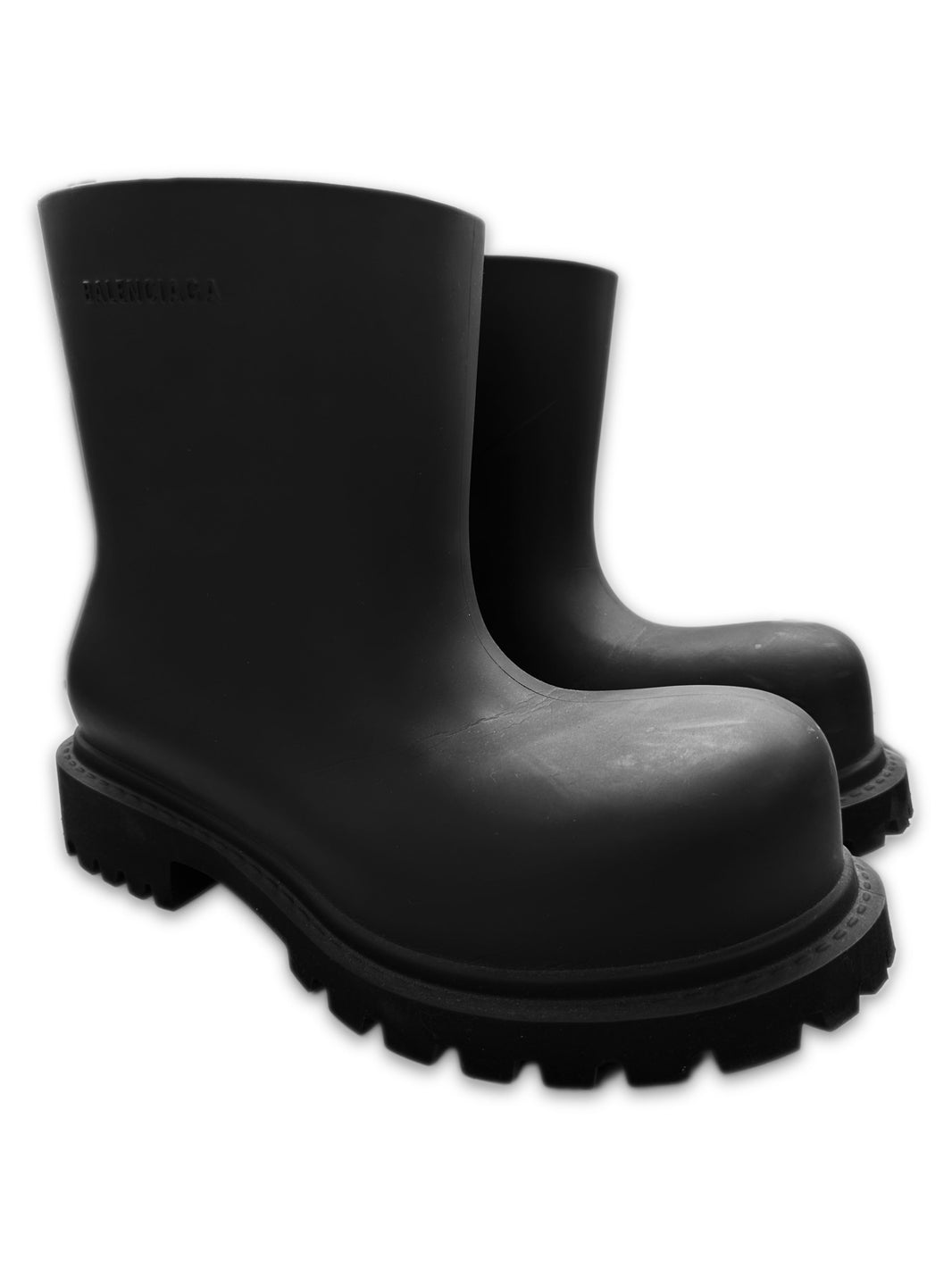 Balenciaga ‘Steroid’ Black Rubber Platform Boots