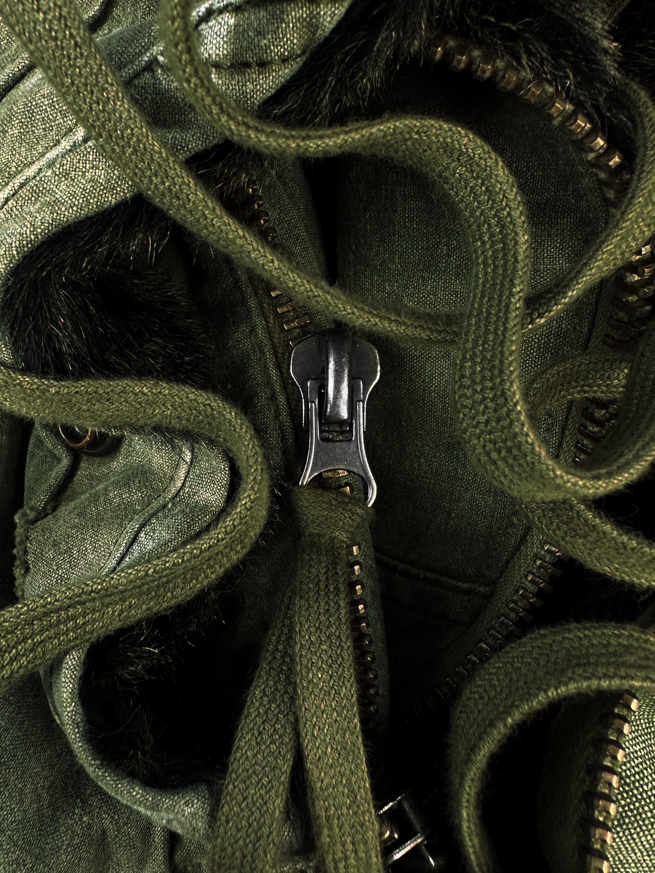 AW17 Moncler x Greg Lauren ‘Collide’ Reworked Denim Puffer Trench Coat