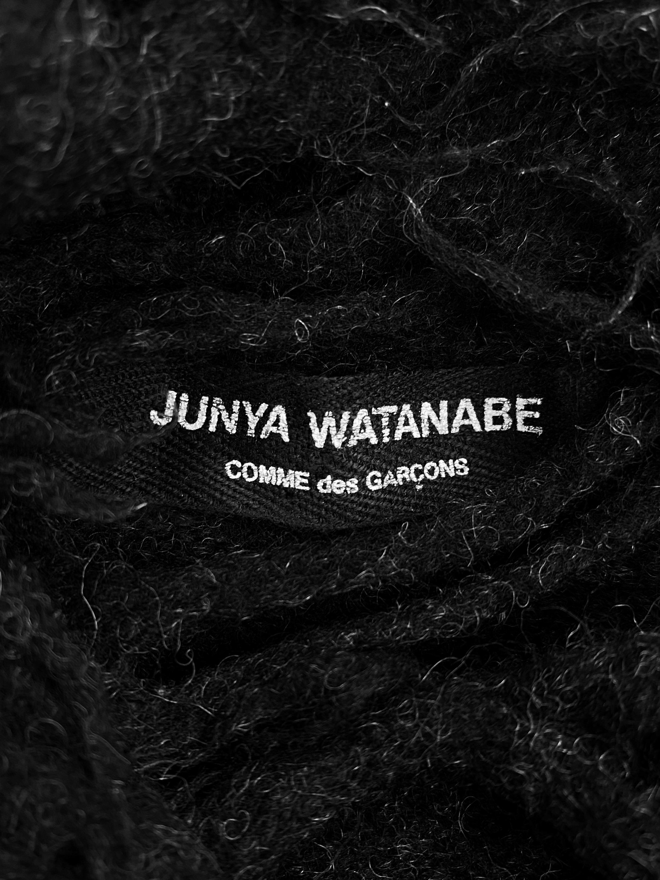 FW03 Junya Watanabe Thrashed Wool Knit Distressed Sweater
