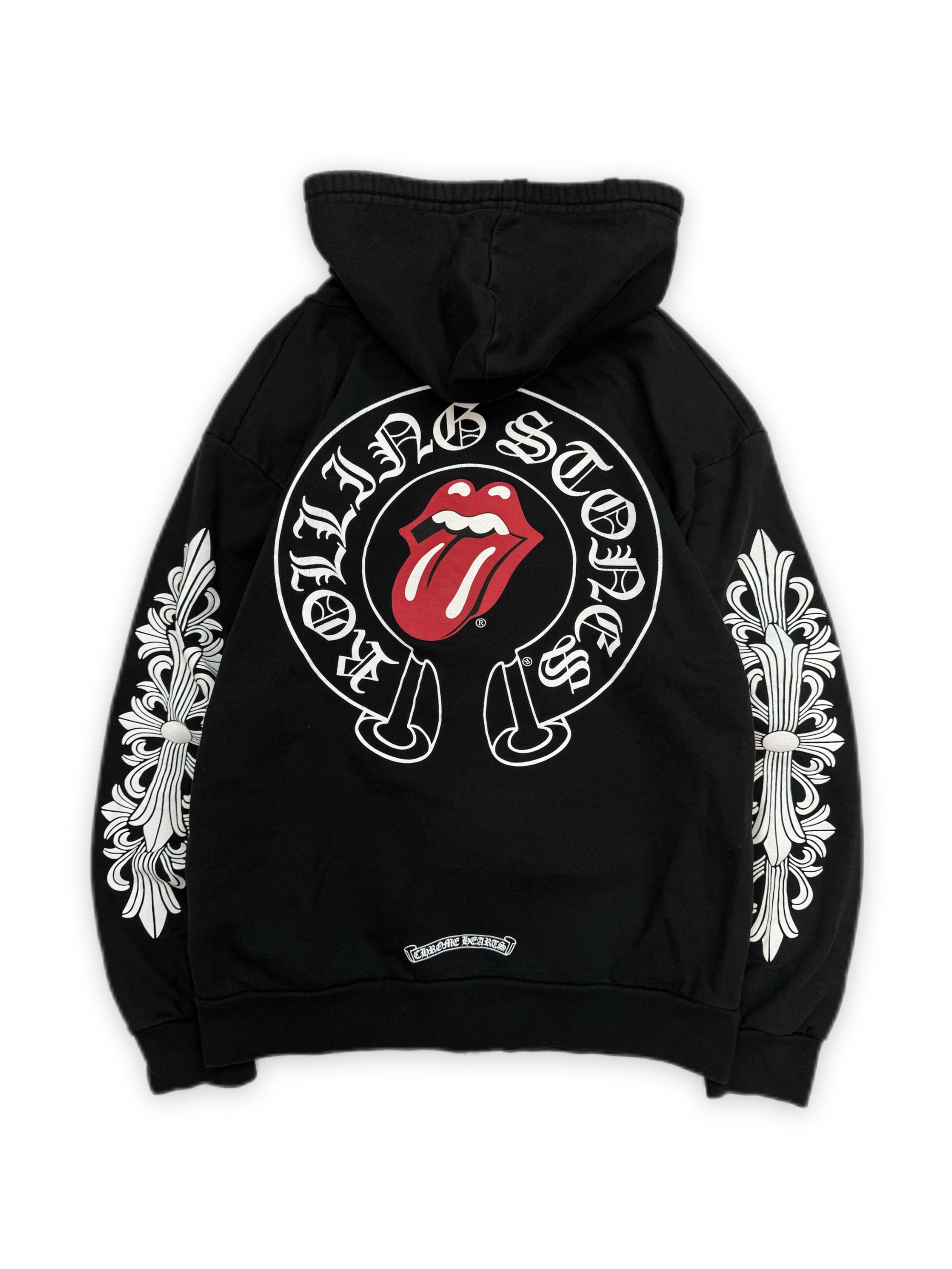Chrome Hearts x Rolling Stones Fleur Sleeve Zip-up Hoodie