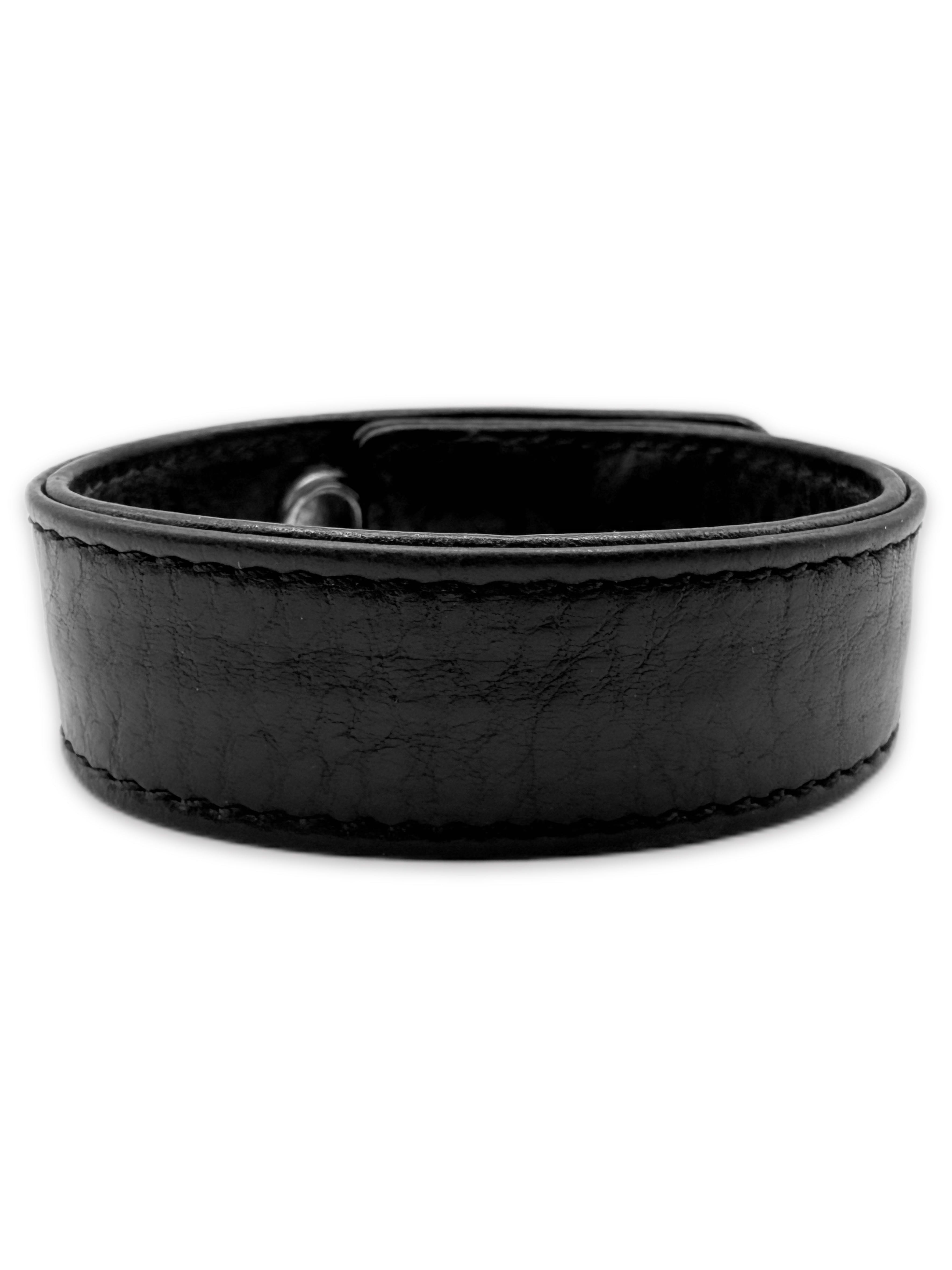 Chrome Hearts Rolling Stones Tongue &amp; Lips .925 Silver Snap Leather Bracelet
