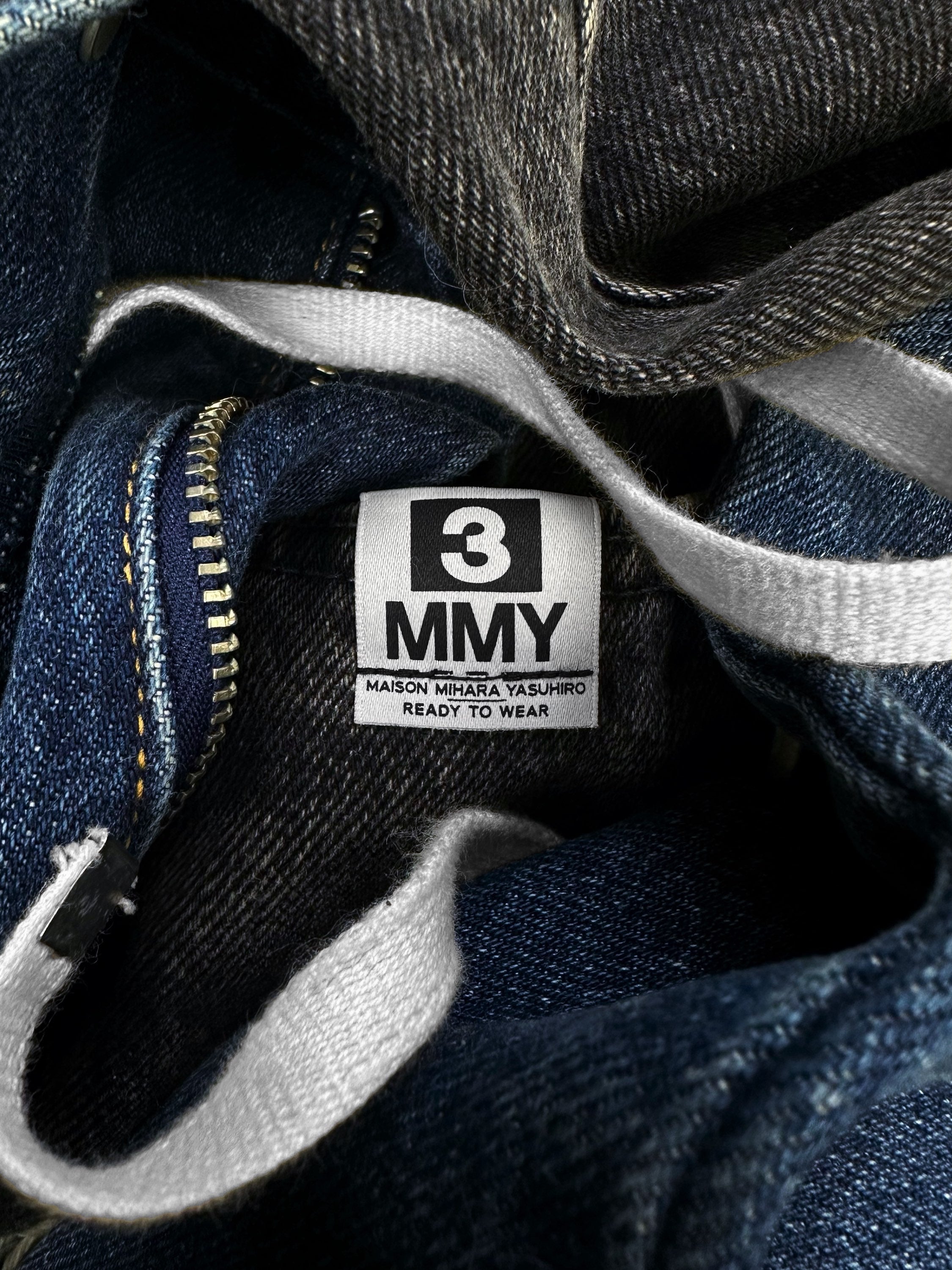 AW21 Mihara Yasuhiro ‘Hybrid’ Split Distressed Denim
