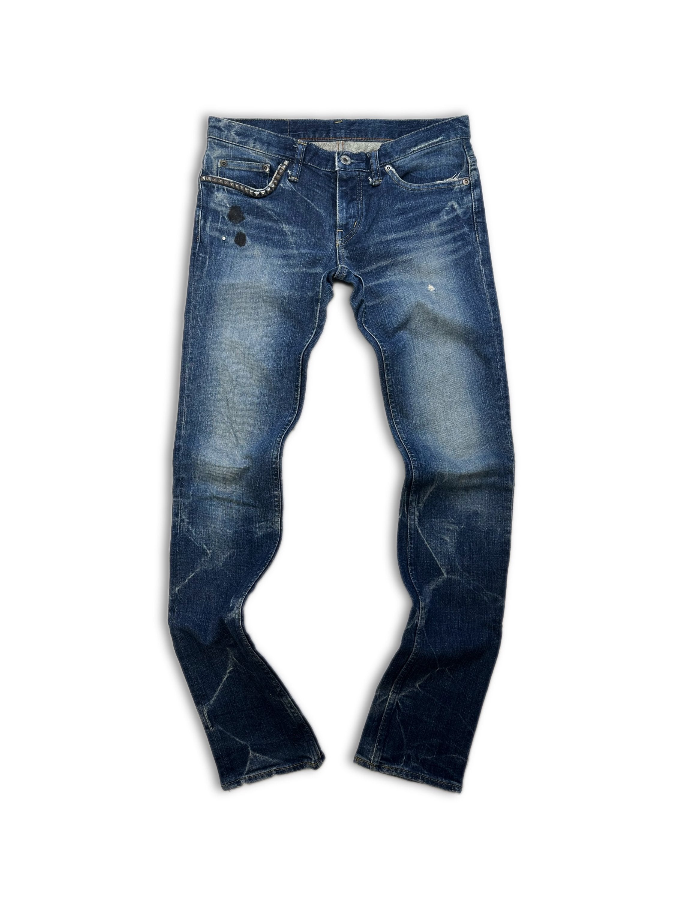 00s Hysteric Glamour ‘Studded’ Blue Wash Demim