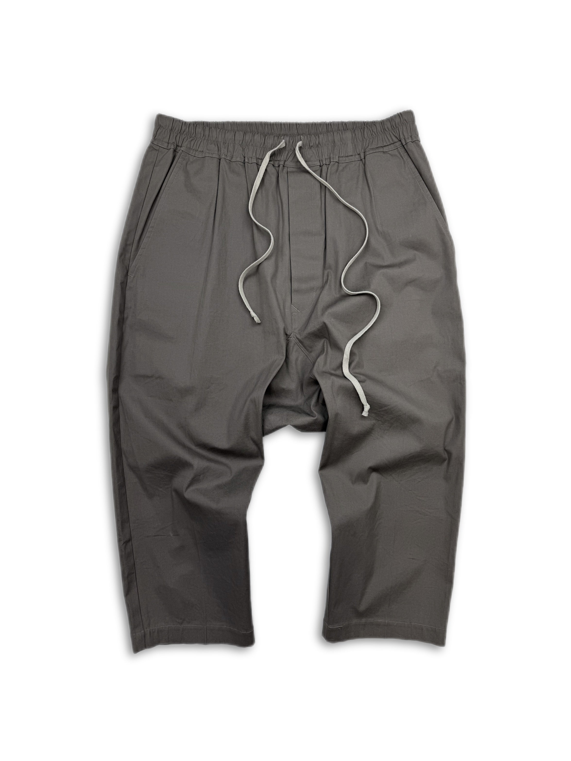 SS22 Rick Owens ‘Fogachine’ 3/4 Length Cropped Drop Crotch Pants