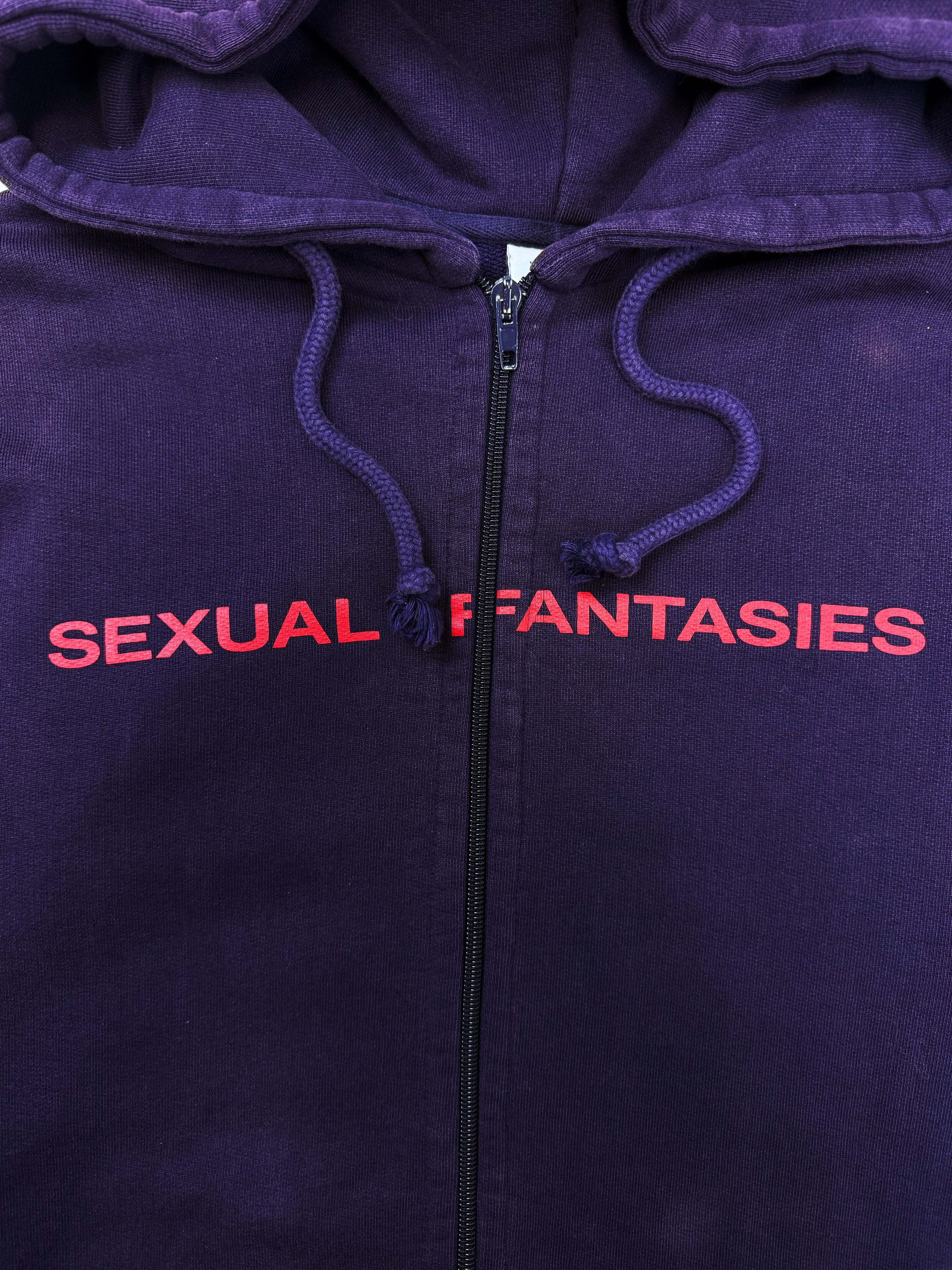 AW16 Vetements Homme ‘Sexual Fantasies’ Purple 1/50 Zip-up Hoodie