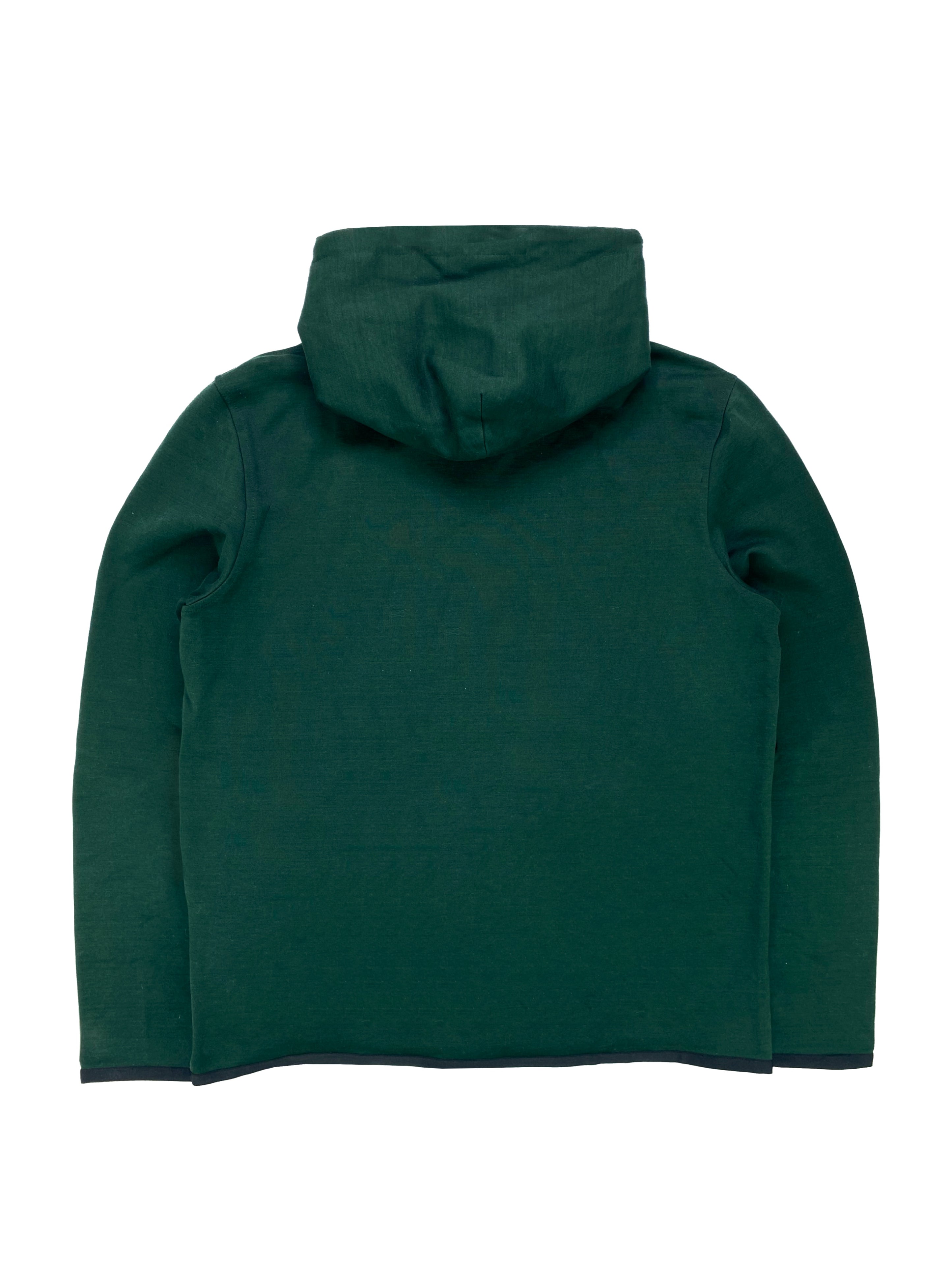 Prada Forest Green Nylon Lined Hoodie