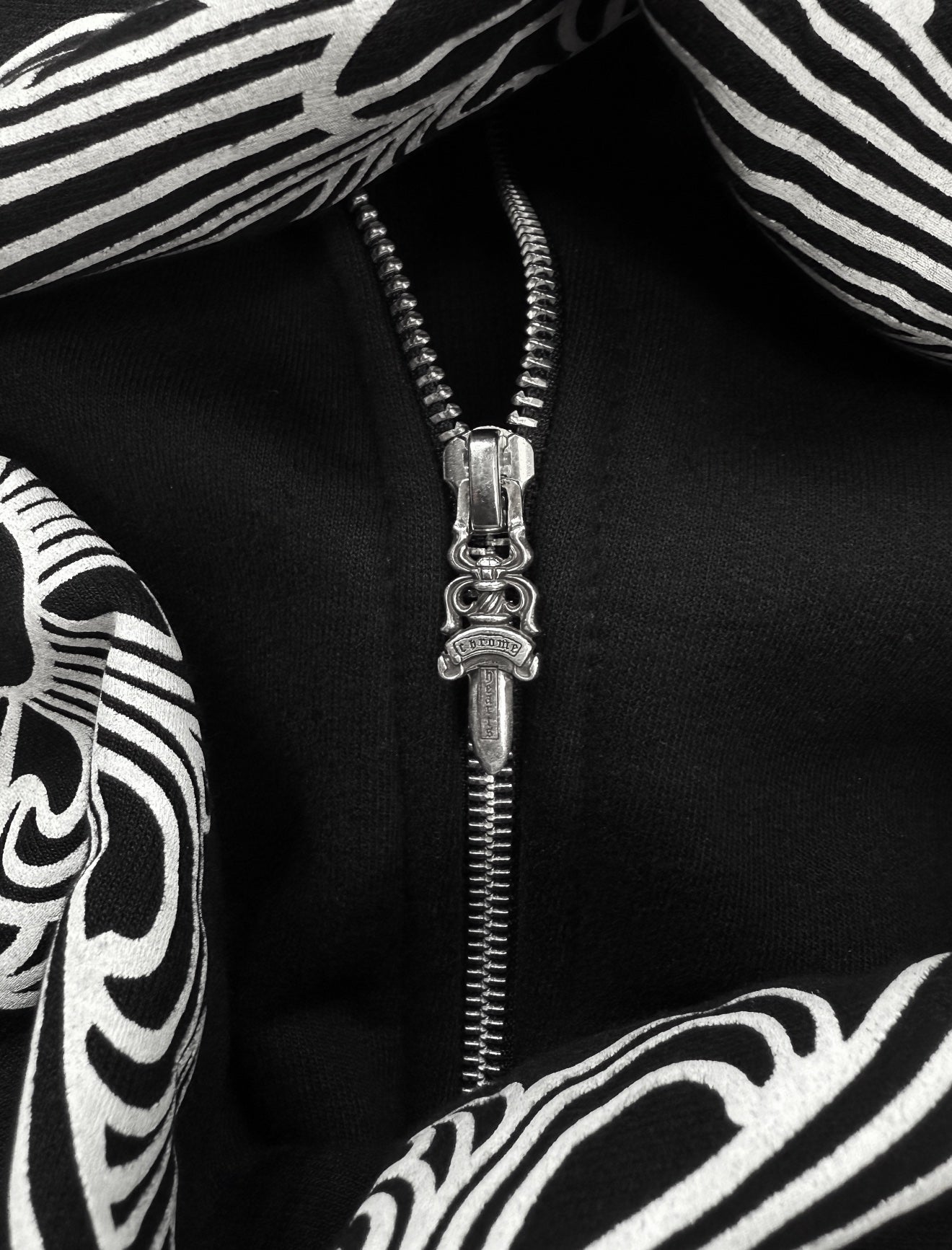Chrome Hearts ‘Fuck You’ Thermal Lined Dagger Zip-up Hoodie