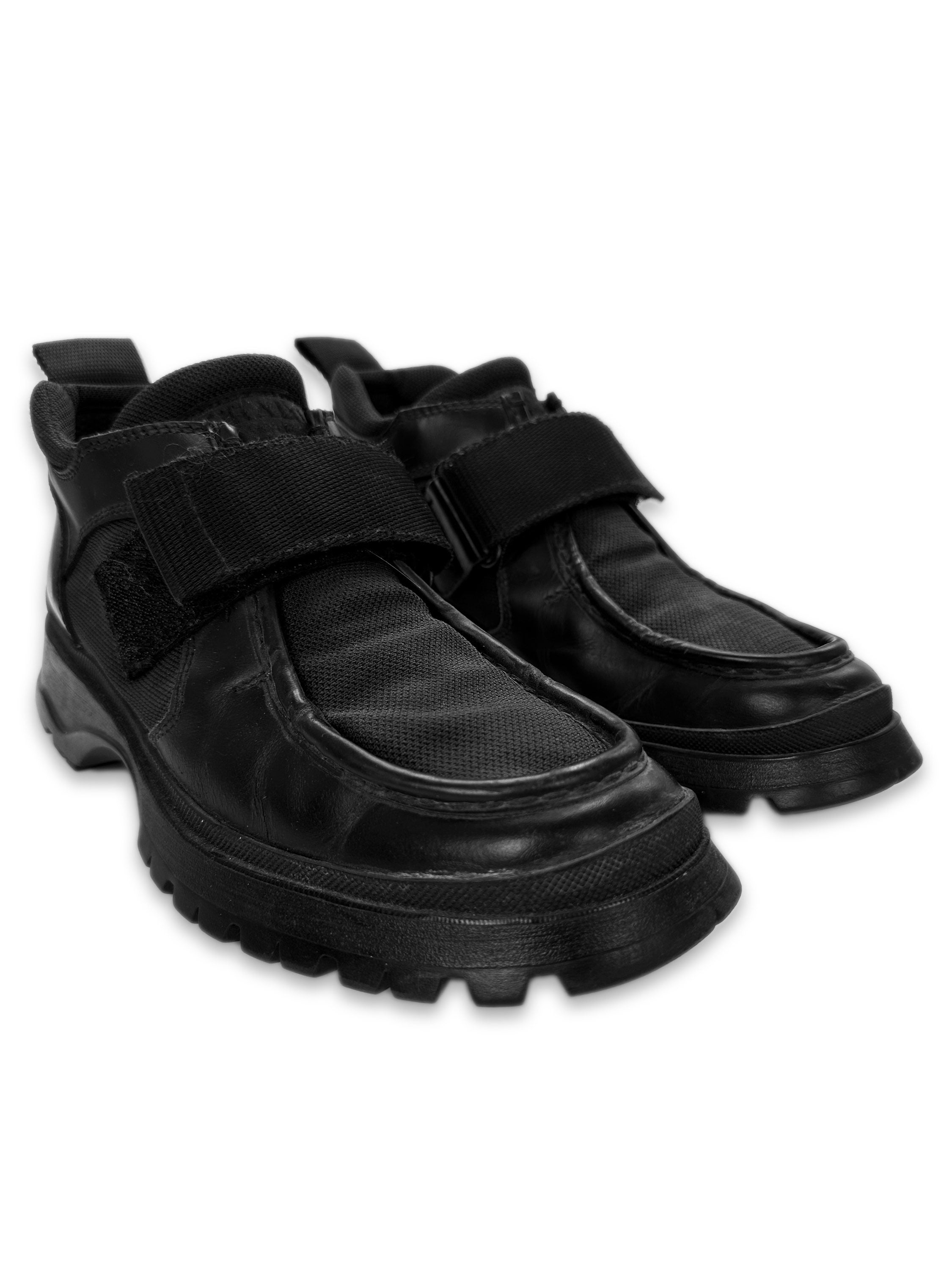 Prada Black Nylon Vibram Hiking Sneakers