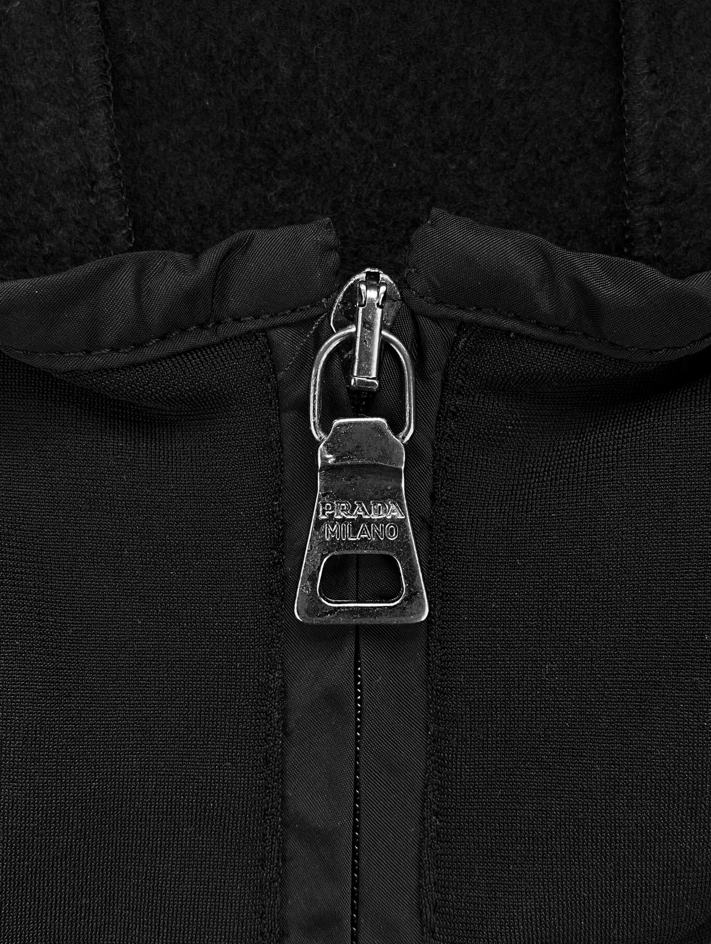 2000’s Prada Sport Nylon Full-zip Hoodie