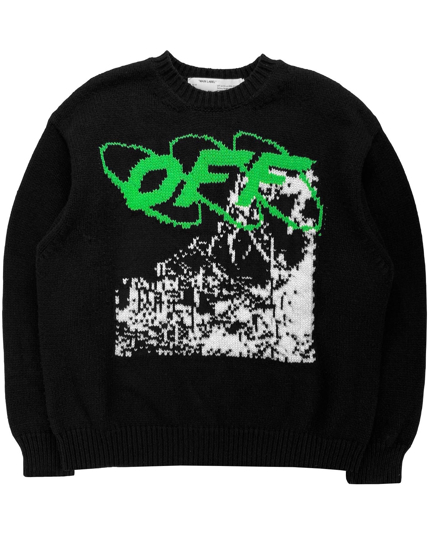 FW19 Off-White ‘Factory’ Heavy Weight Wool Knitted Sweater