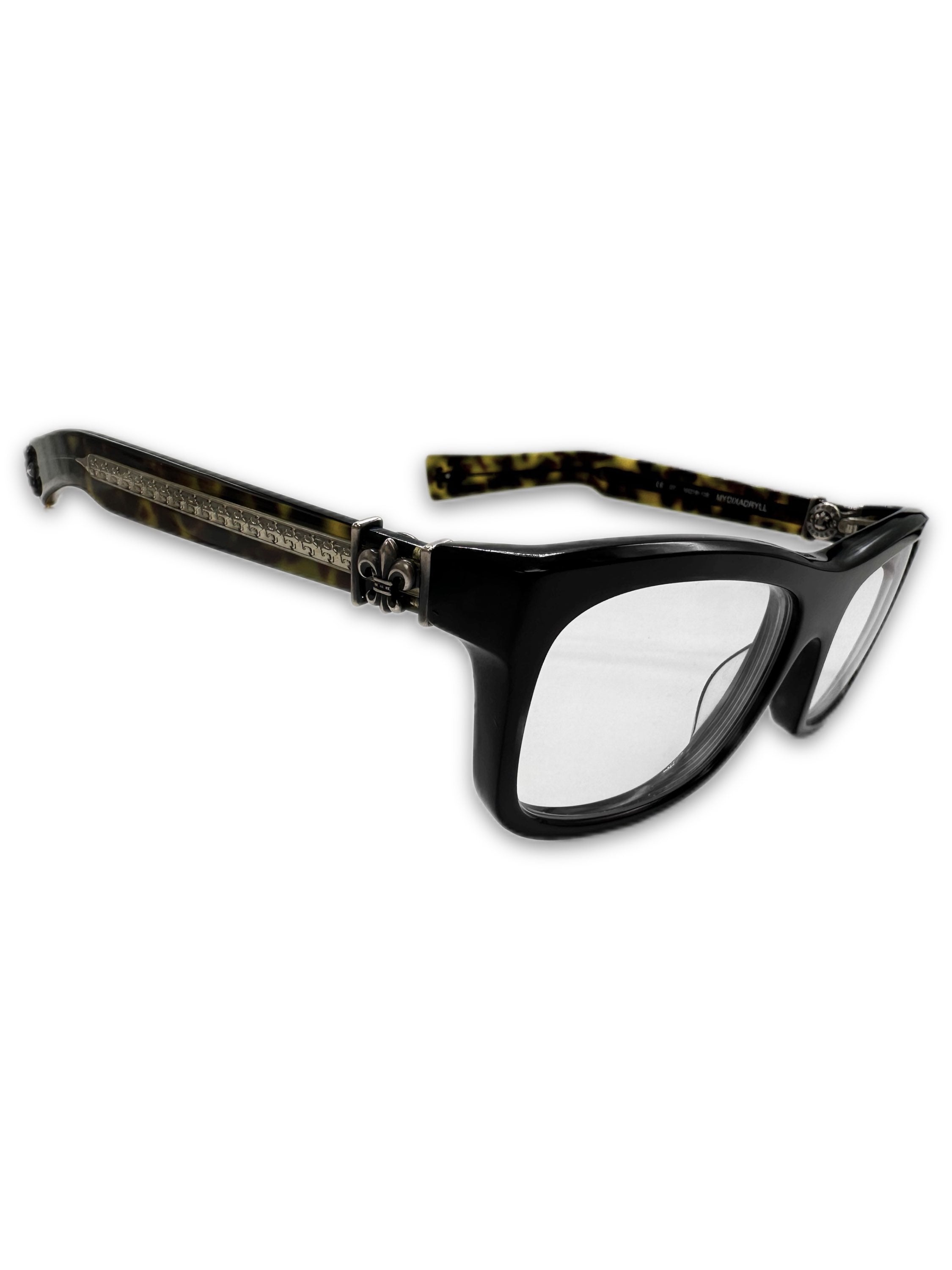Chrome Hearts ‘MYDIXADRYLL’ Fleur Silver Glasses Frames
