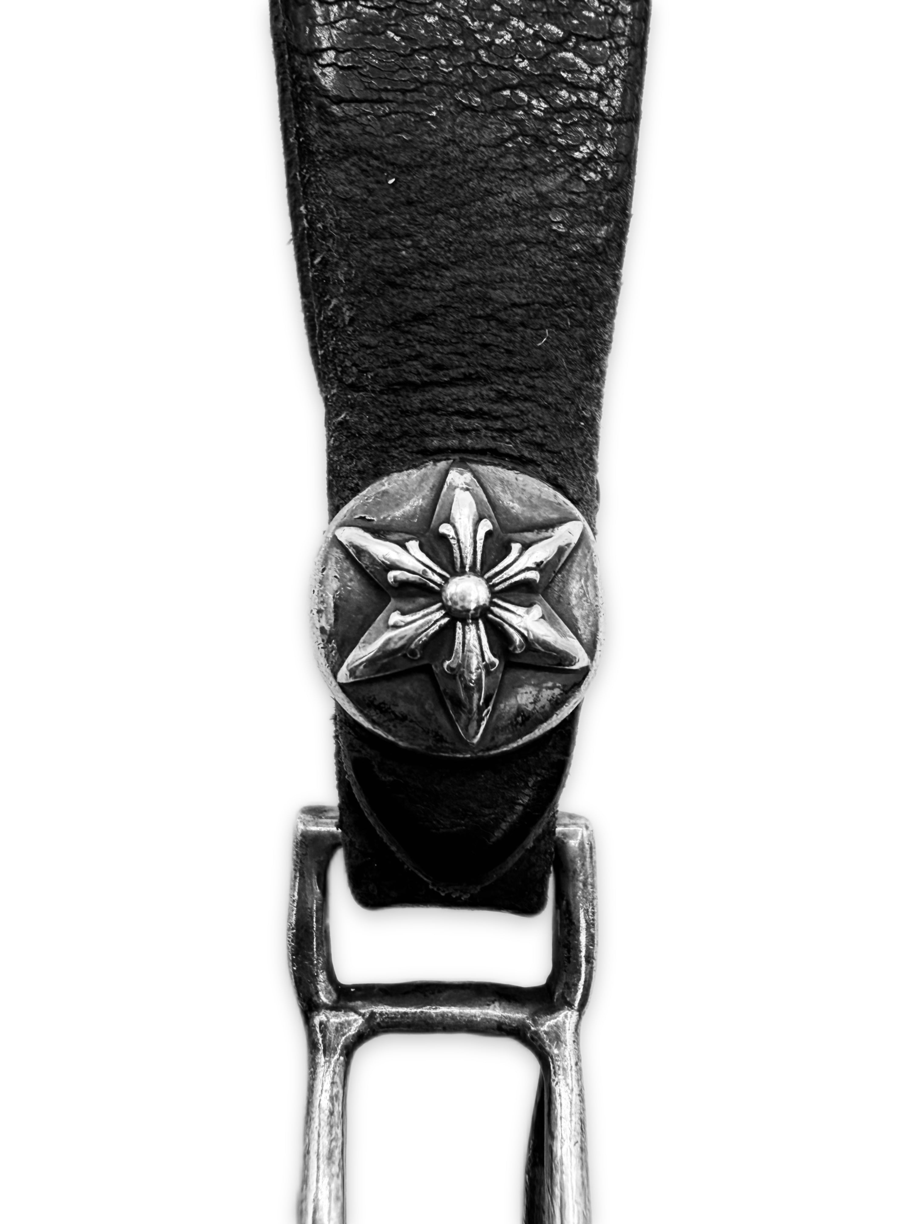 Chrome Hearts ‘Star’ Leather Belt Loop Key Chain