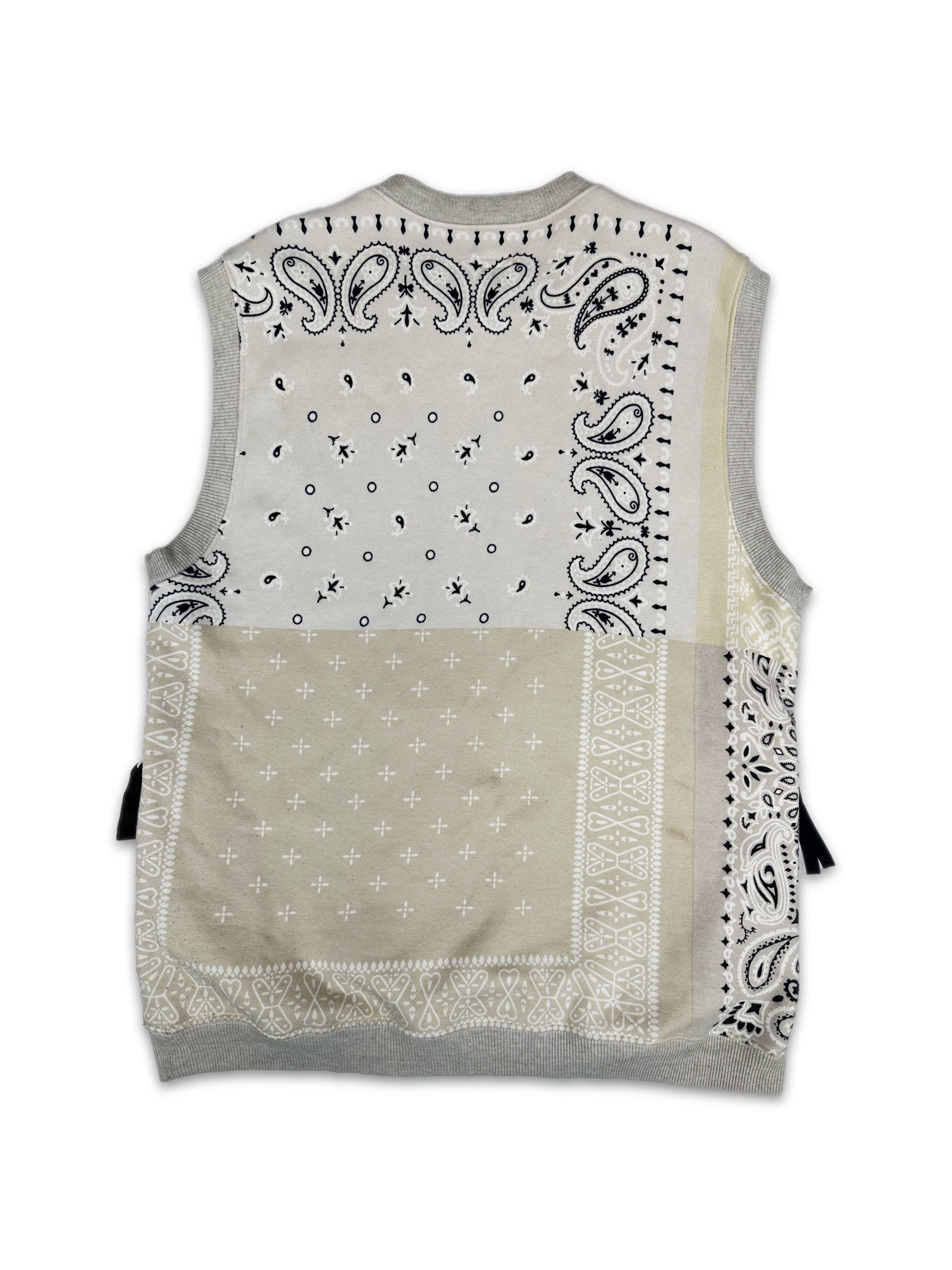 Kapital Beige Paisley Bandana Sleeveless Tank-top