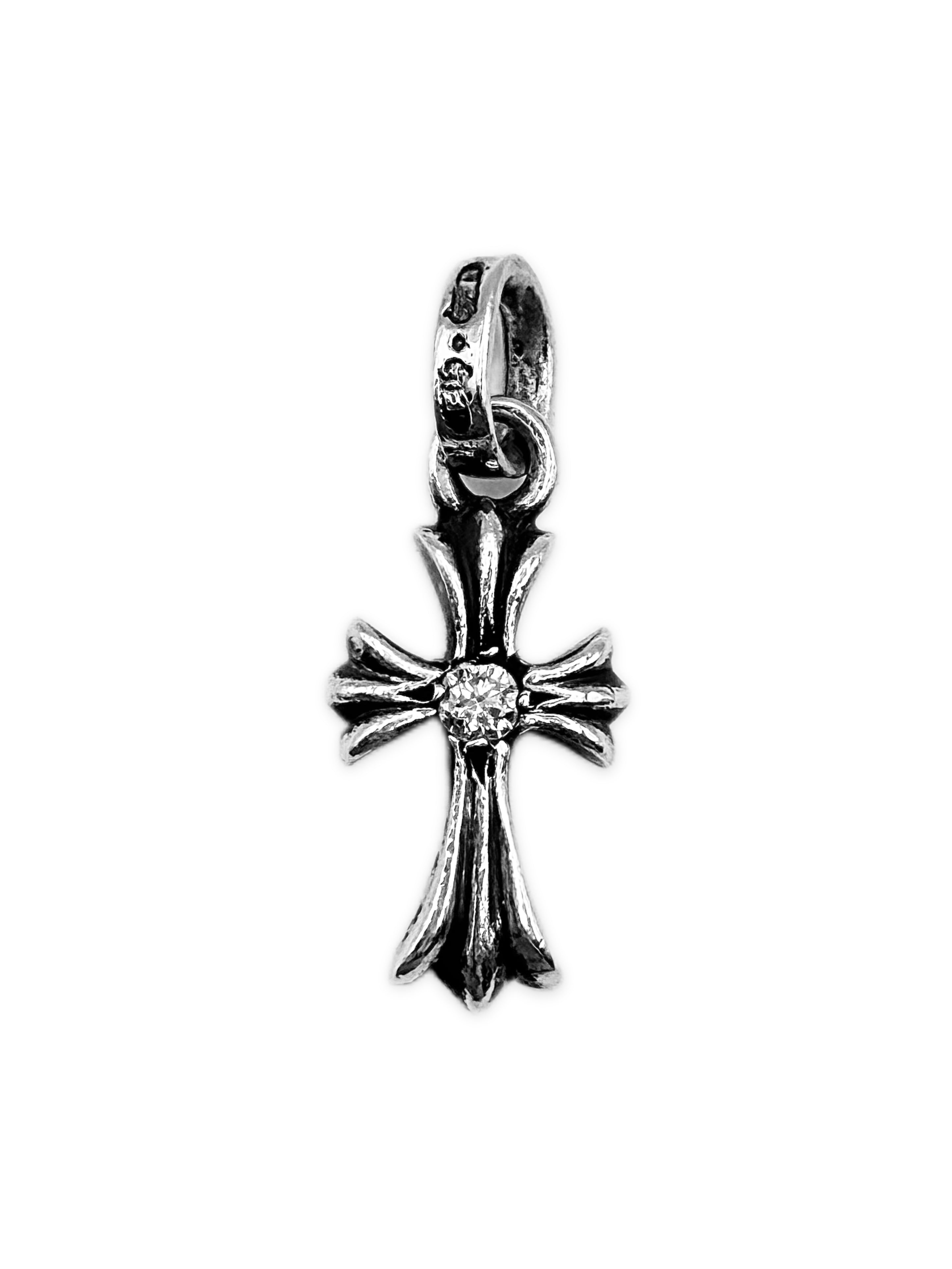 Chrome Hearts Diamond Factory Set .925 Silver Baby Fat Pendant