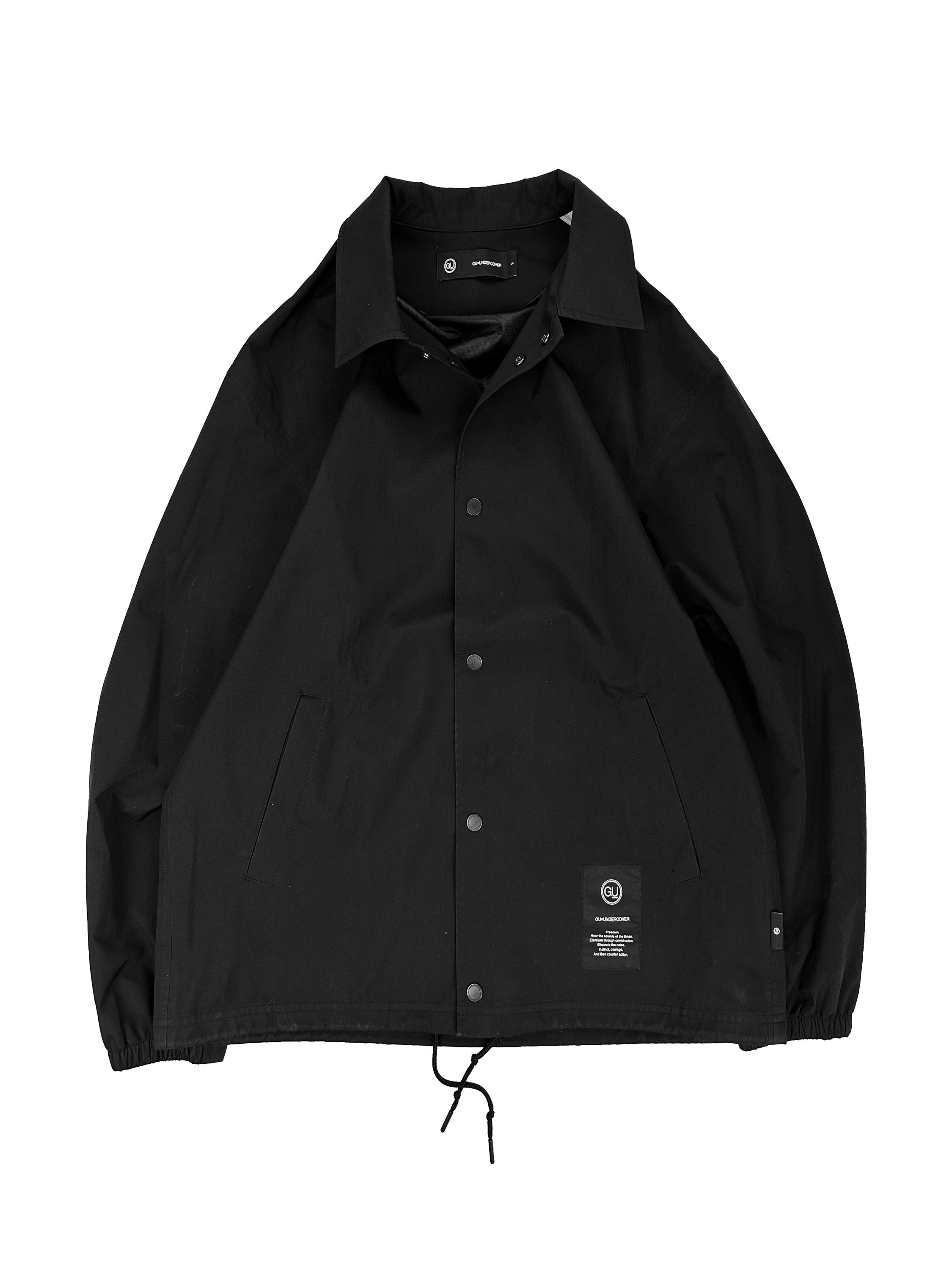 Undercover ‘Face’ Motif Black Windbreaker Jacket