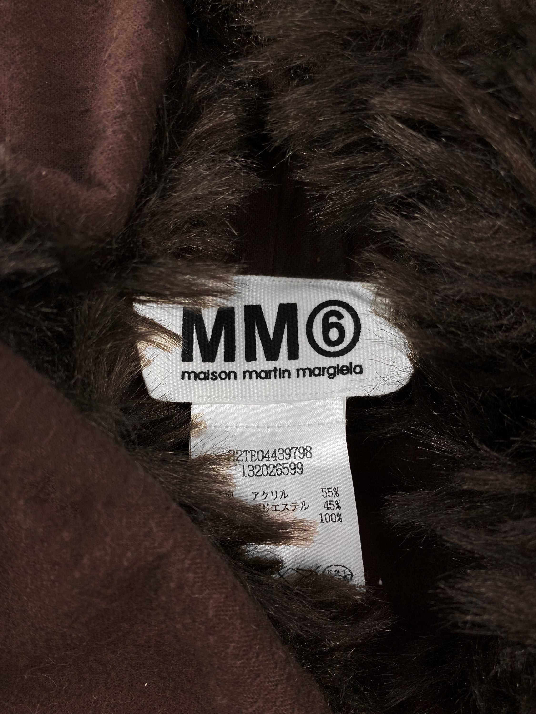 Maison Margiela MM6 Faux Fur Scarf Vest