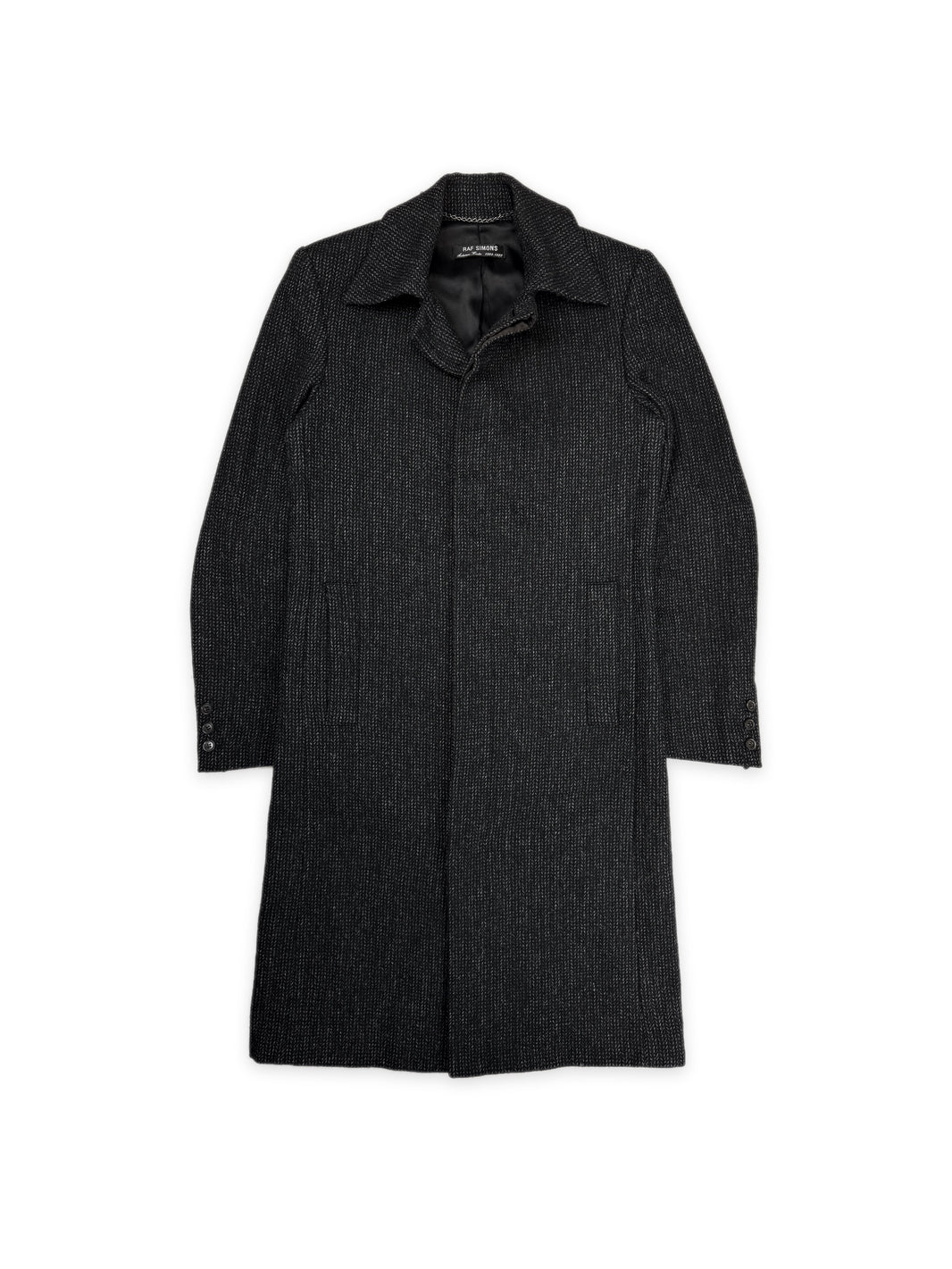 AW98 Raf Simons ‘Radioactivity’ Speckled Slim Cut Trench Coat