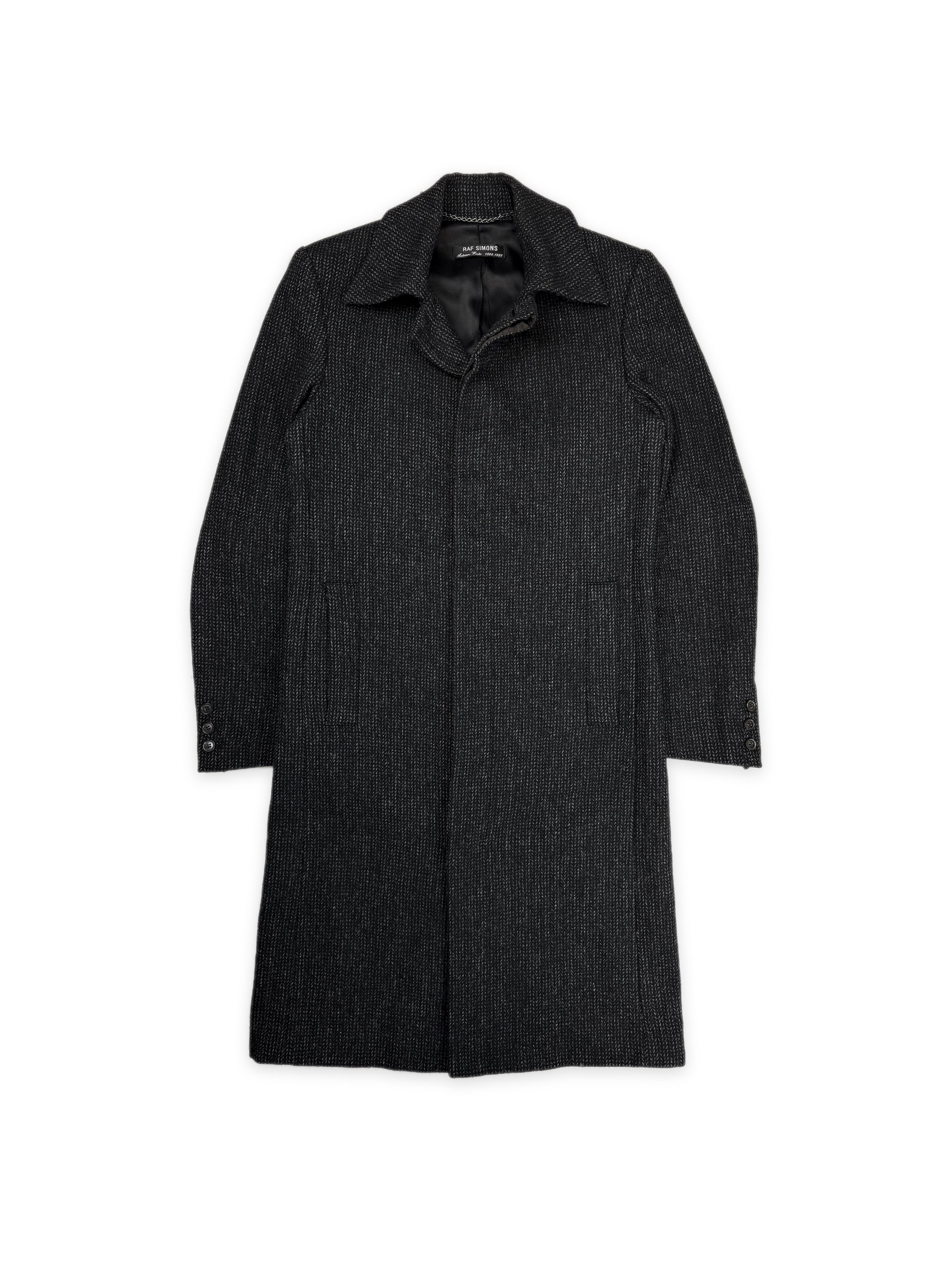 AW98 Raf Simons ‘Radioactivity’ Speckled Slim Cut Trench Coat