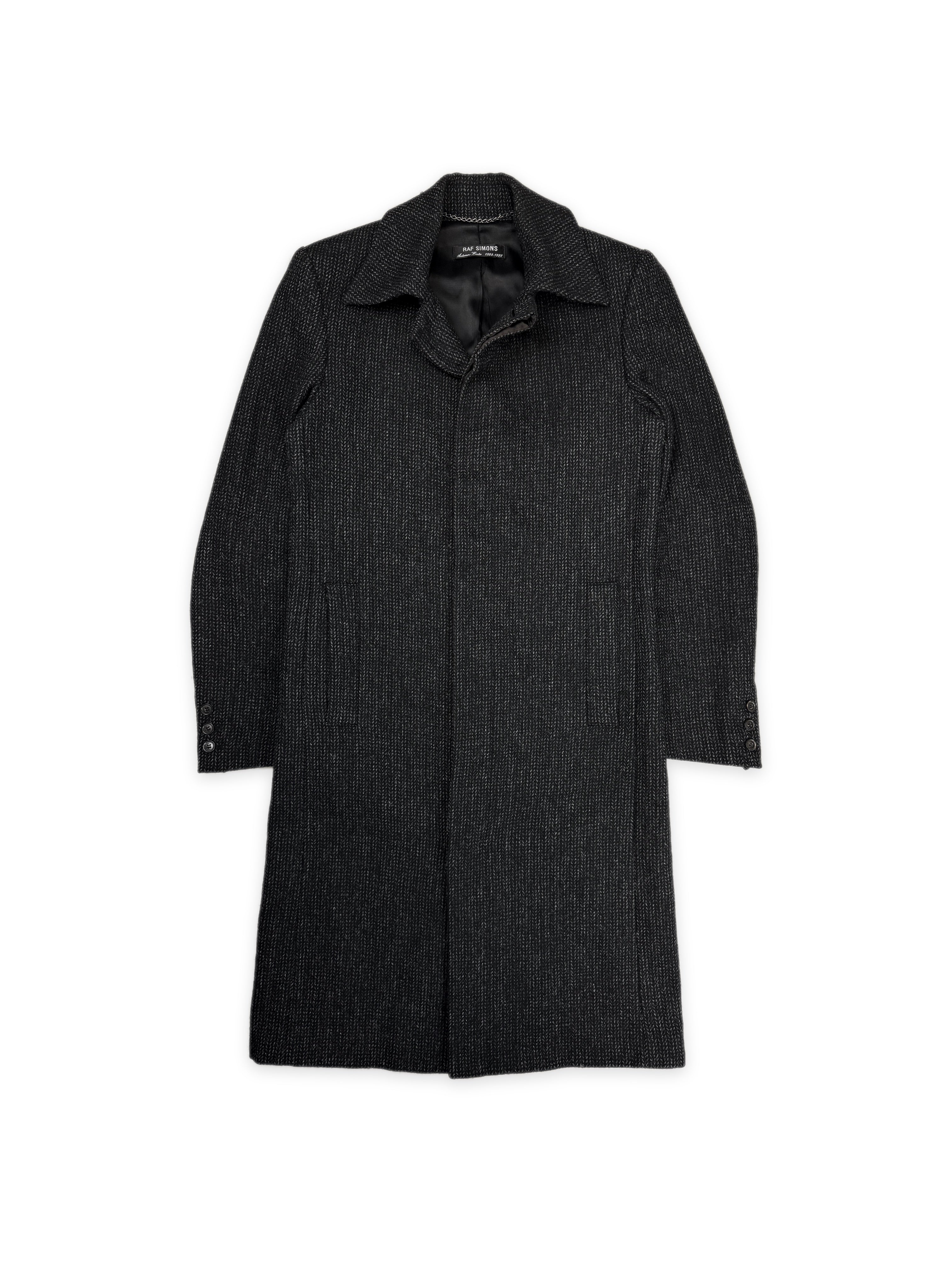 AW98 Raf Simons ‘Radioactivity’ Speckled Slim Cut Trench Coat