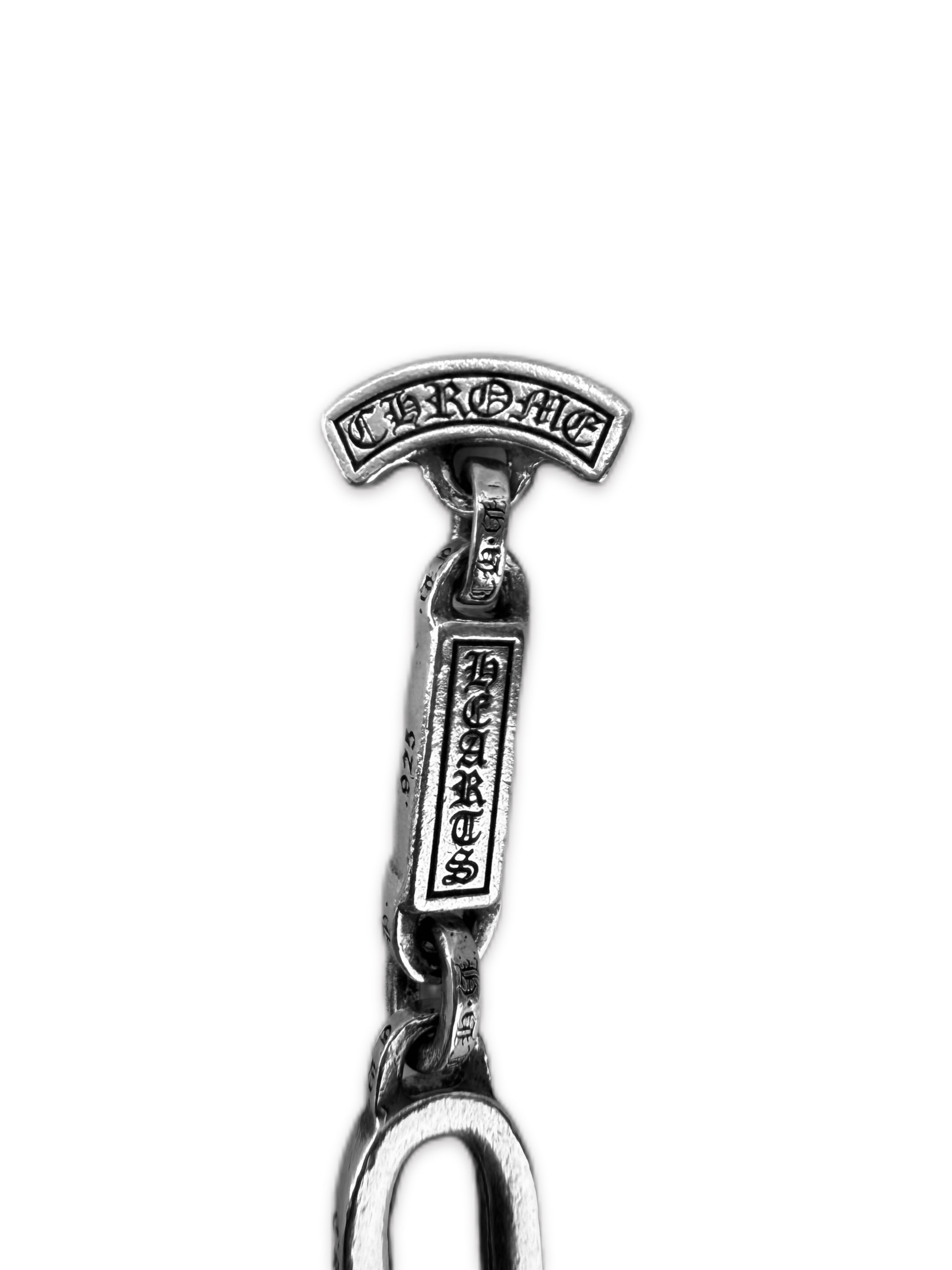 Chrome Hearts ‘Paper E’ Chain Link .925 Silver Bracelet