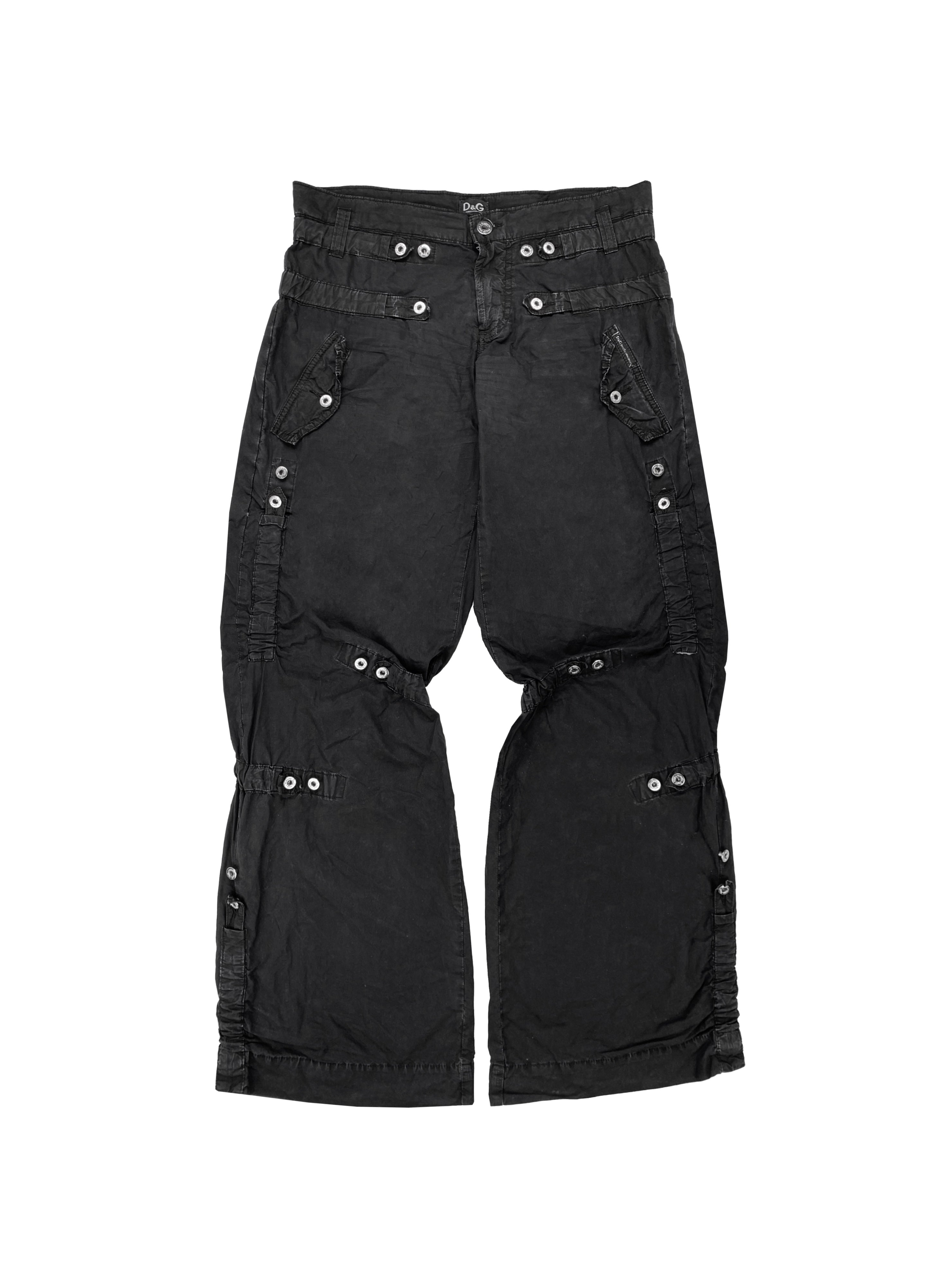 2000’s Dolce &amp; Gabbana Bondage Strap Cargo Pants