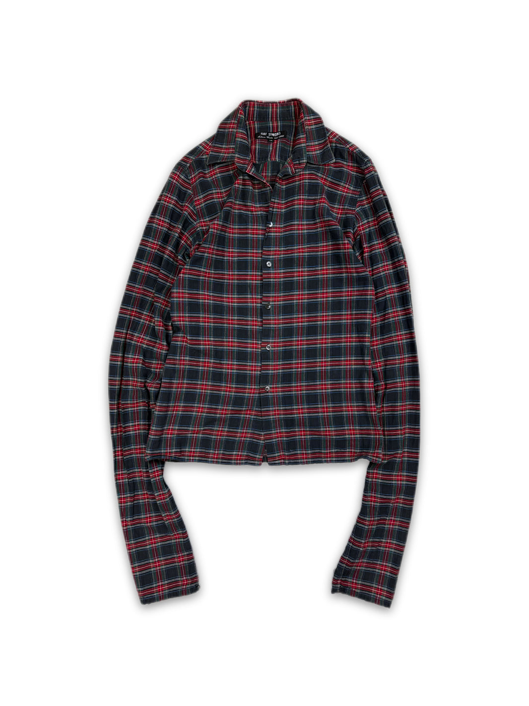 AW01 Raf Simons ‘Riot, Riot, Riot’ Red Long Sleeve Flannel