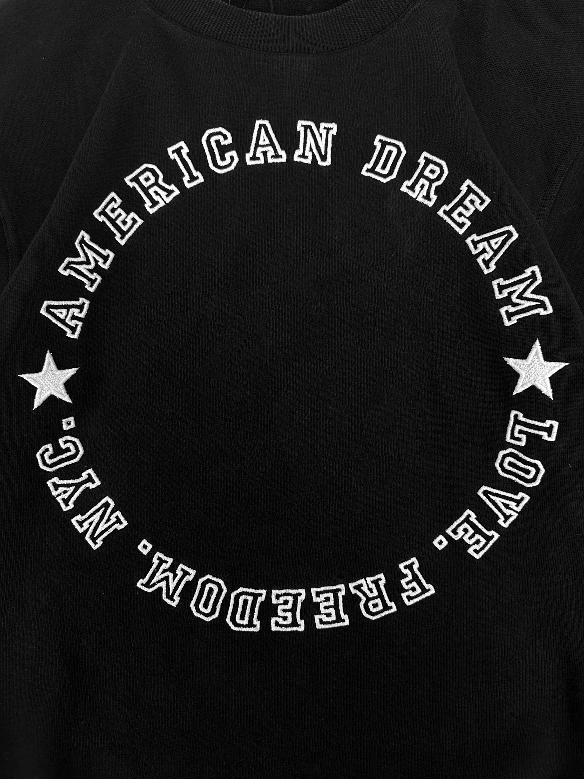 Givenchy ‘American Dream’ Black Collegiate Logo Crewneck