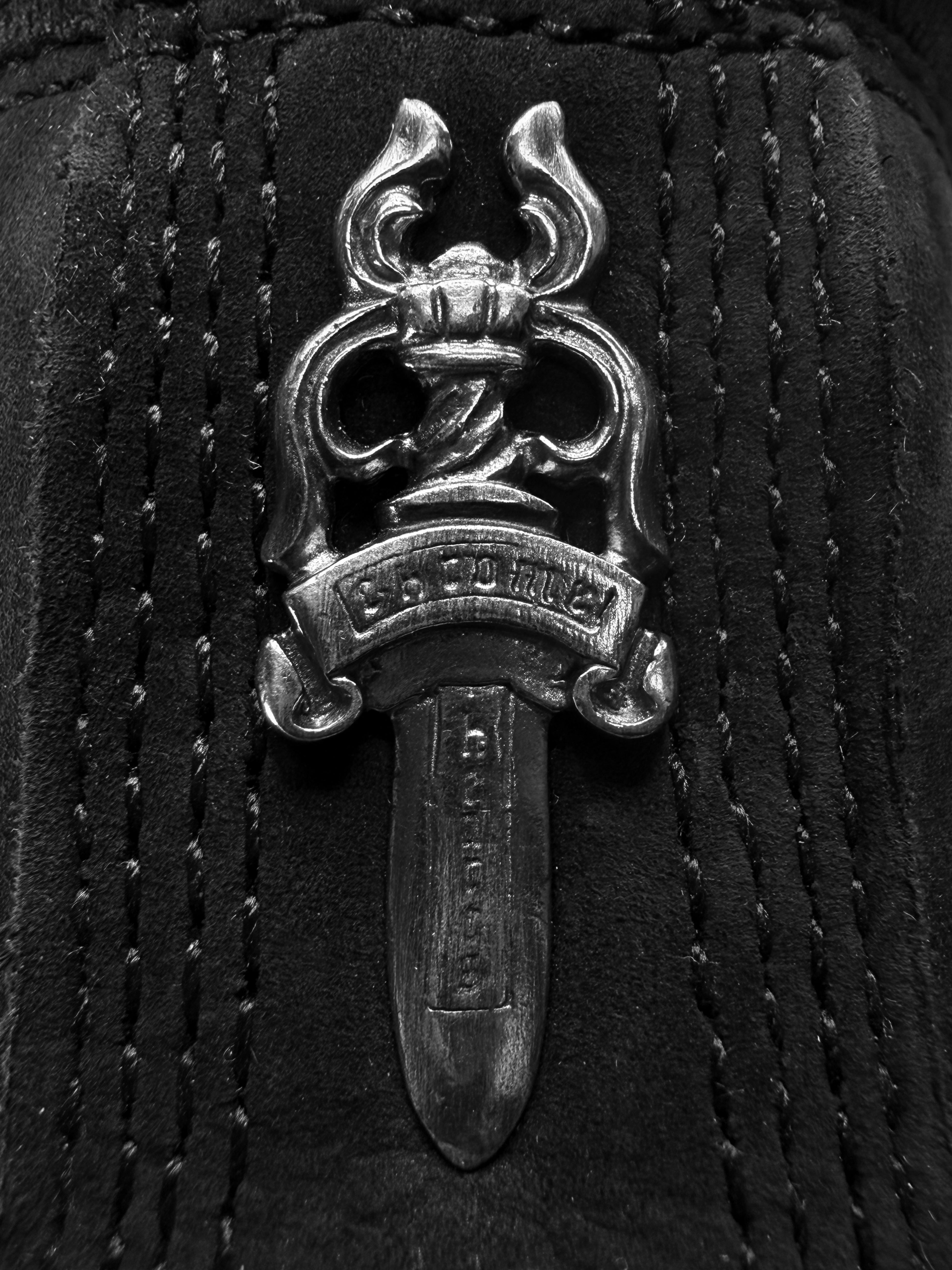 Chrome Hearts x Timberland Triple Cross Patch Black Suede Boots