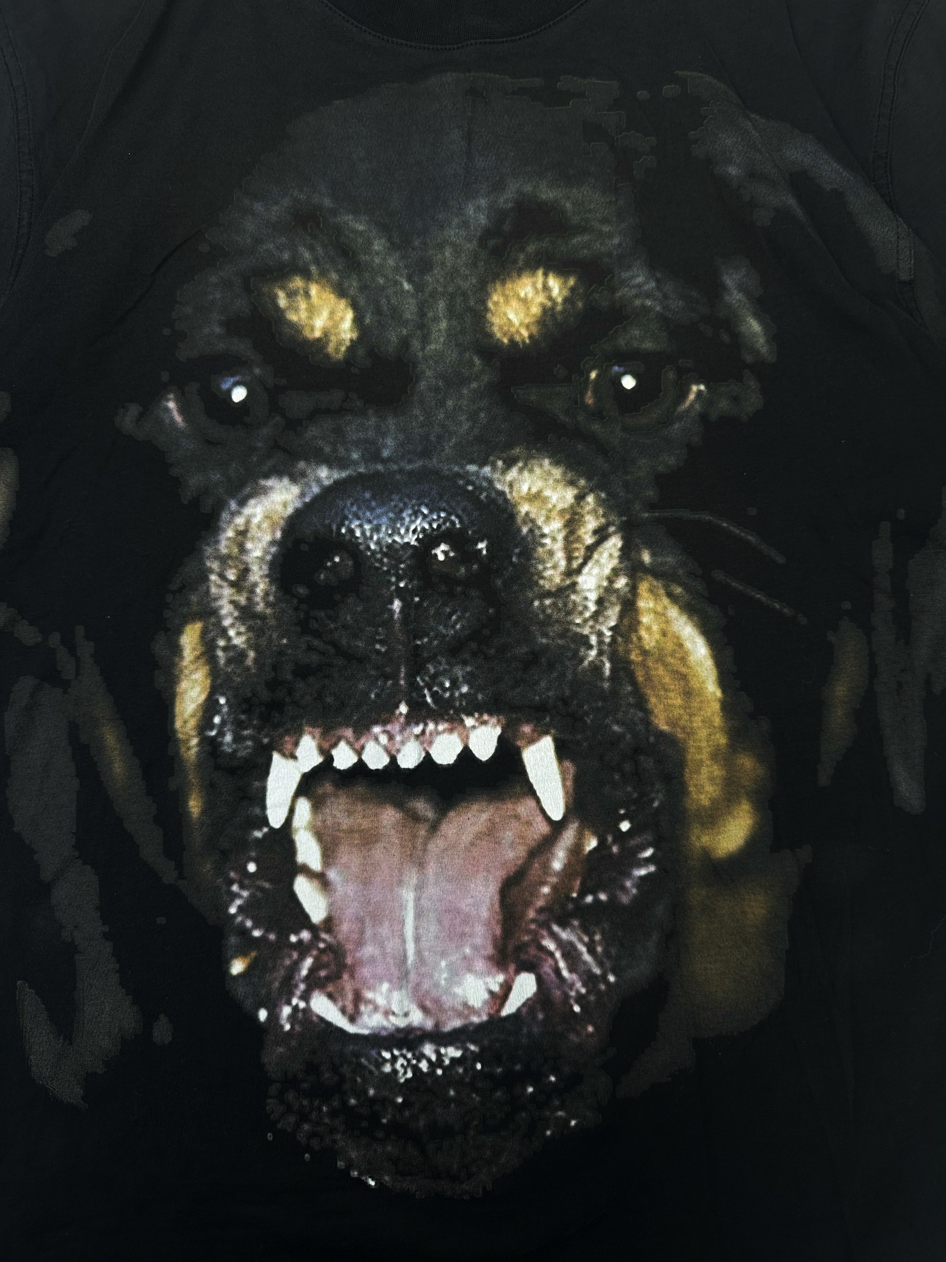 Givenchy by Ricardo Tisci ‘Rottweiler’ Graphic Black T-Shirt