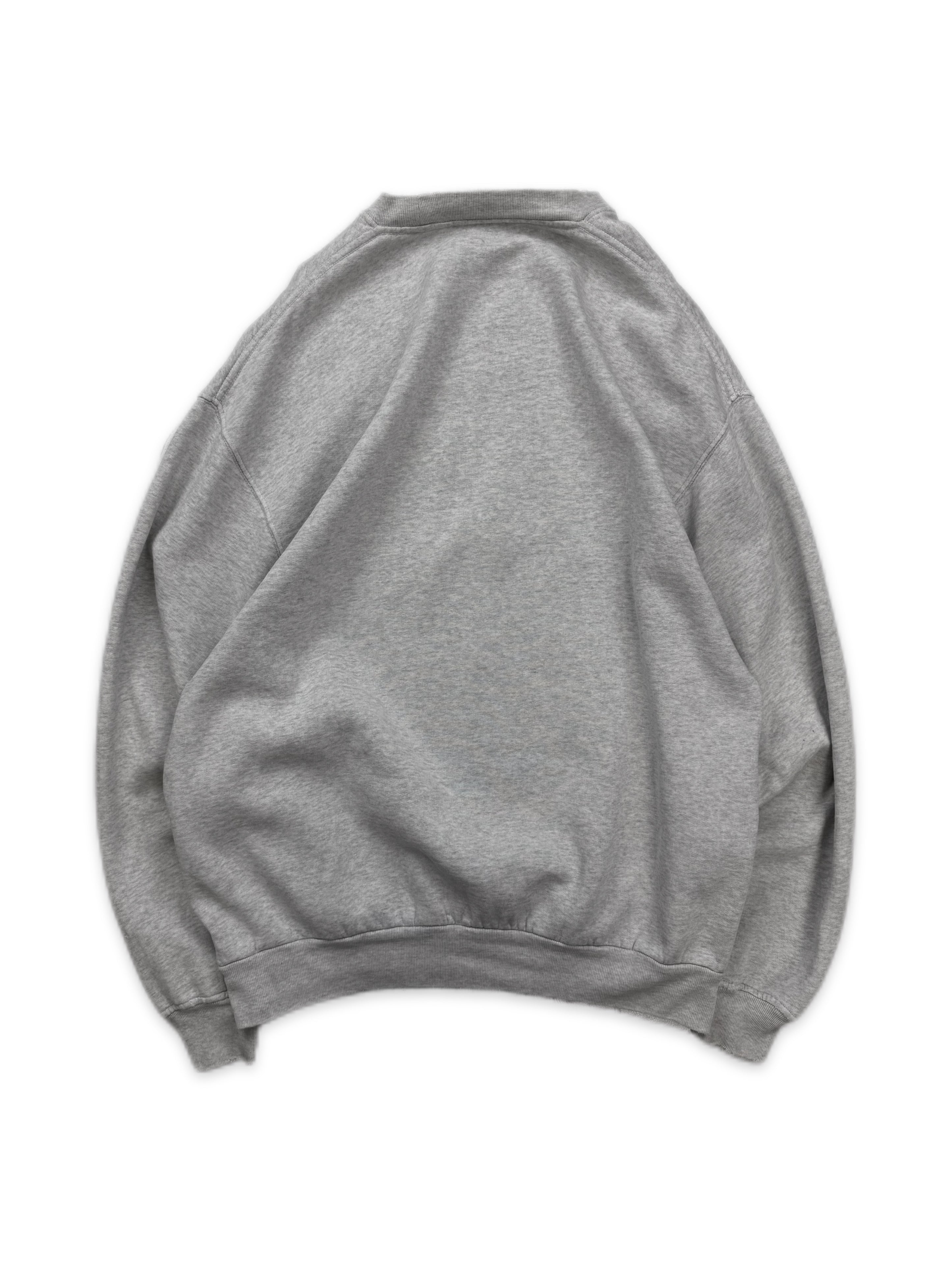 AW17 Balenciaga ‘Authentic’ Heather Grey Logo Crewneck