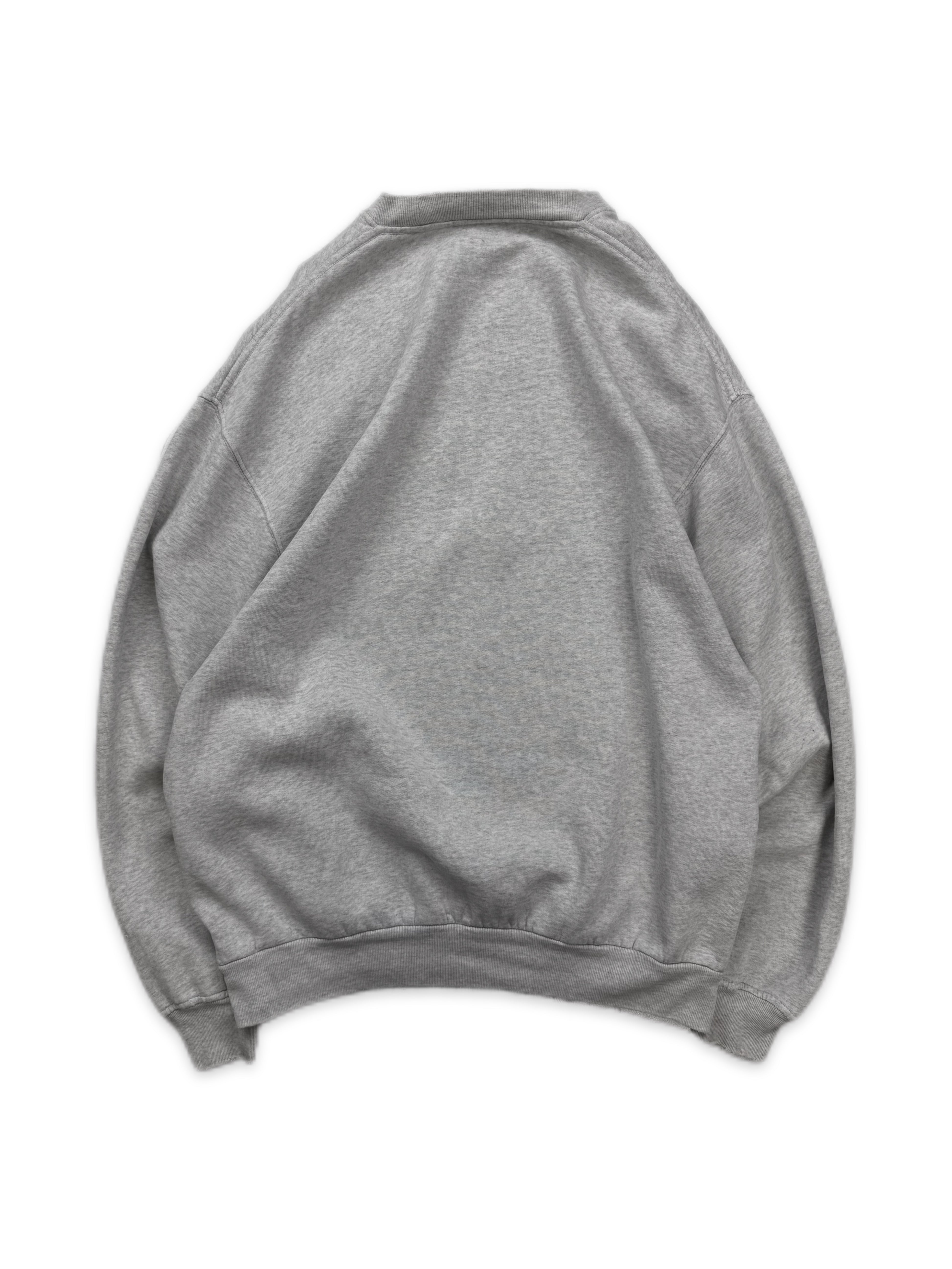 AW17 Balenciaga ‘Authentic’ Heather Grey Logo Crewneck