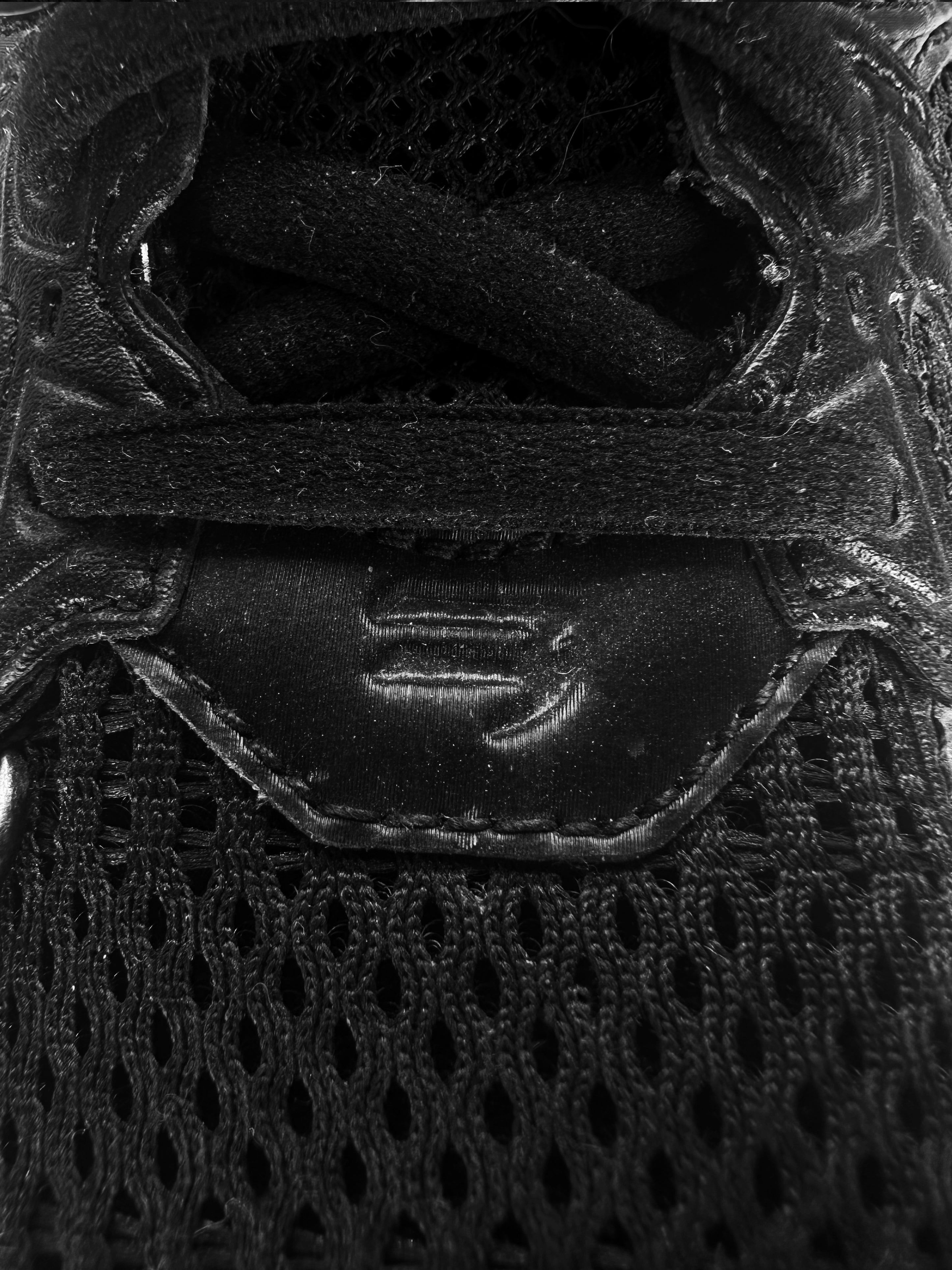 Balenciaga Pierced Bouncer Defender Black Chunky Sneakers