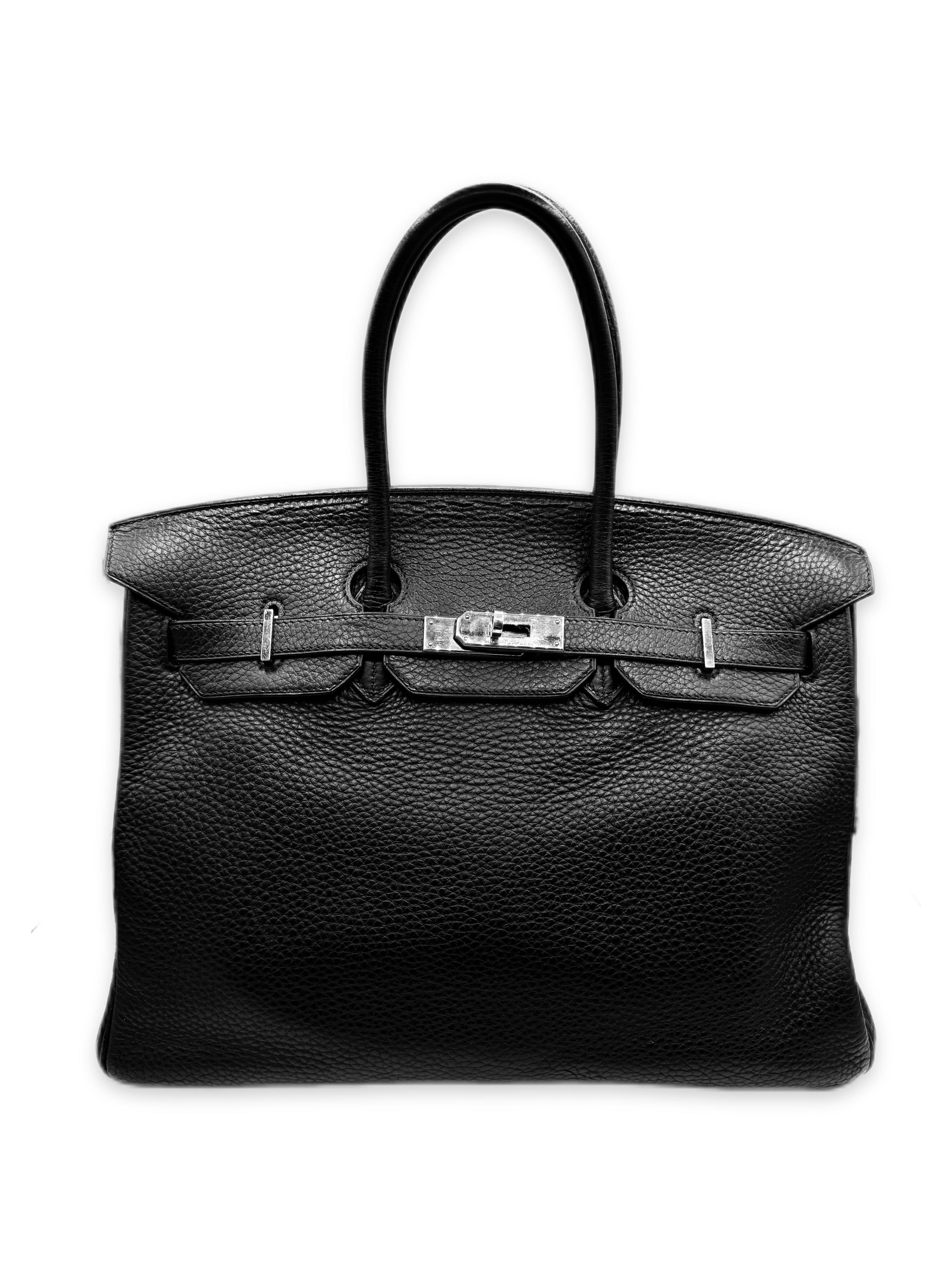 2005 Hermès Birkin 35 Noir Togo Leather Palladium Handbag