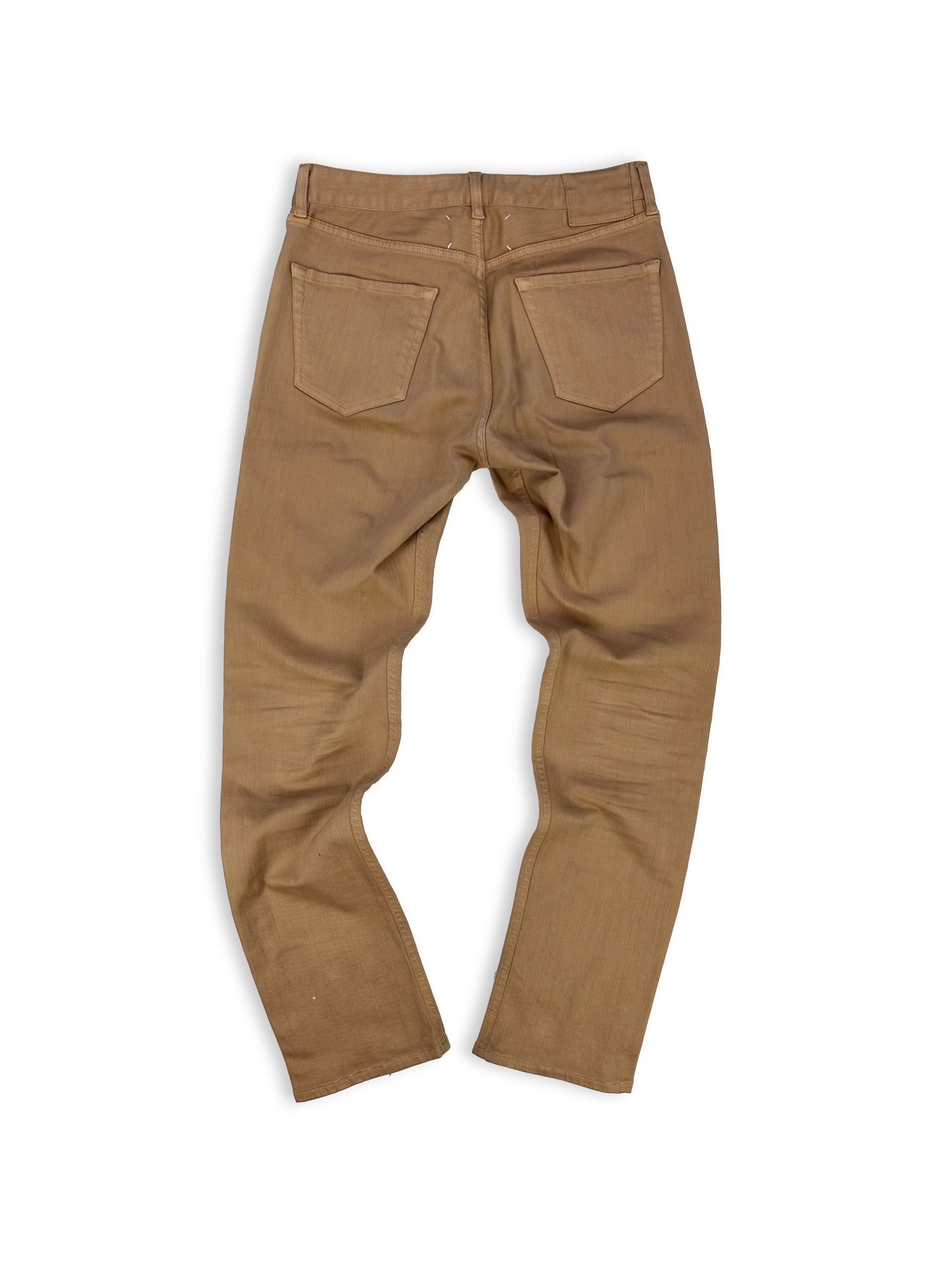 AW12 Maison Margiela Tan Wide Cut French Trousers