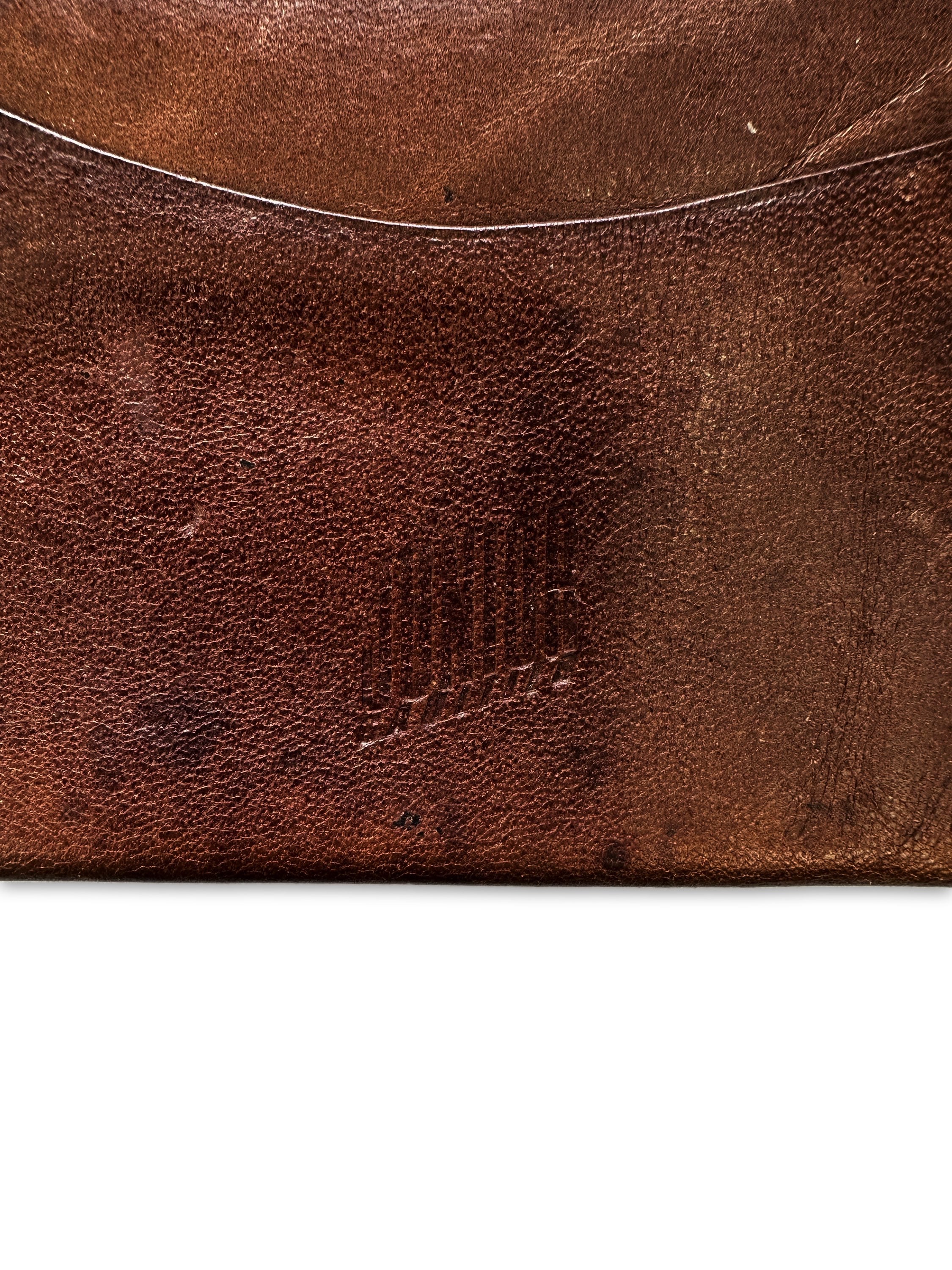 00s Jean Paul Gaultier Brown Leather Bifold Zippered Wallet
