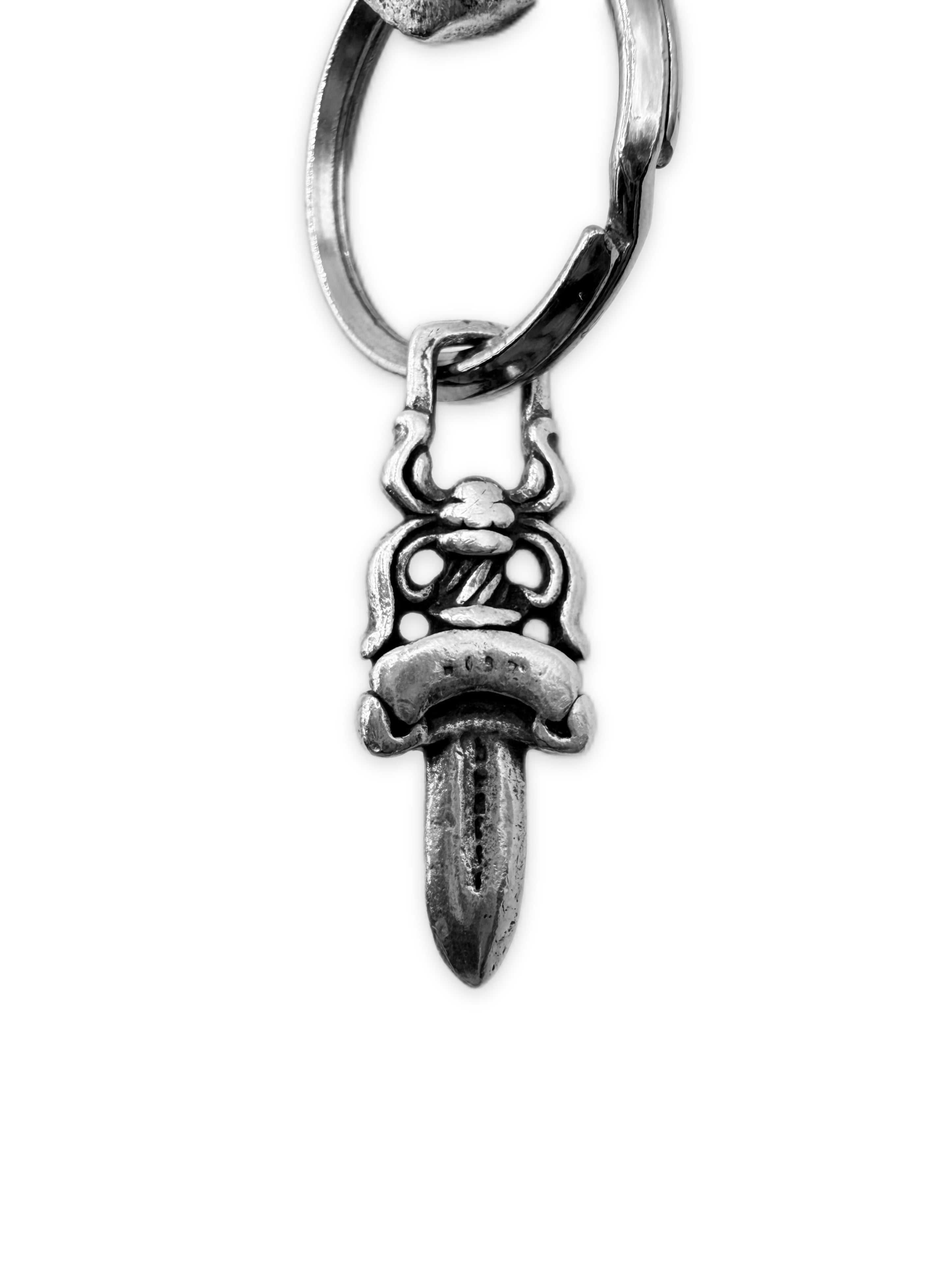 Chrome Hearts Extra Fancy Cuban Link XL Dagger Lobster Clasp Keychain