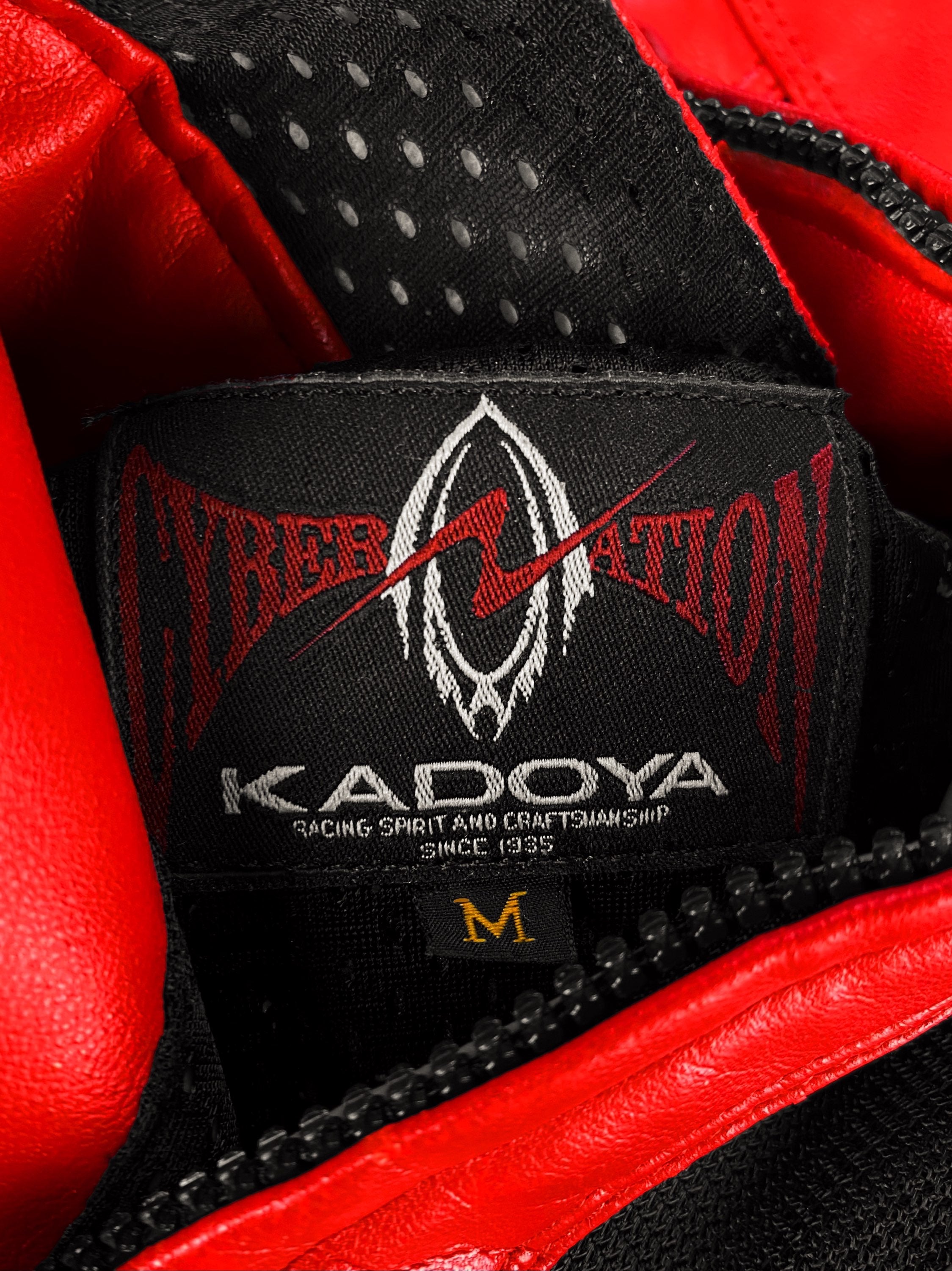 90s Kadoya ‘Cybernation’ Padded PVC Leather Biker Jacket