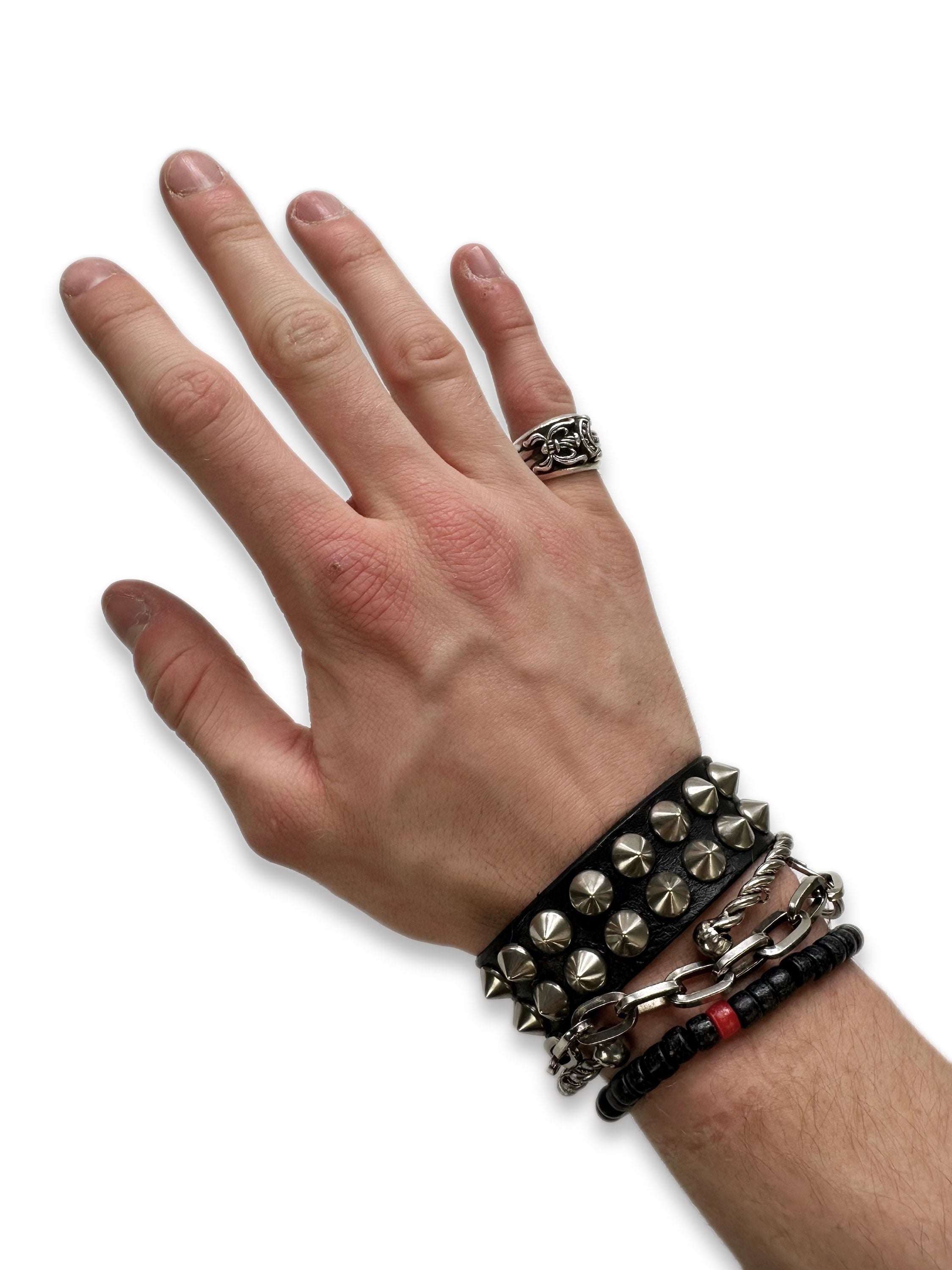 1992 Chrome Hearts ‘Dagger’ .925 Sterling Silver Etched Ring