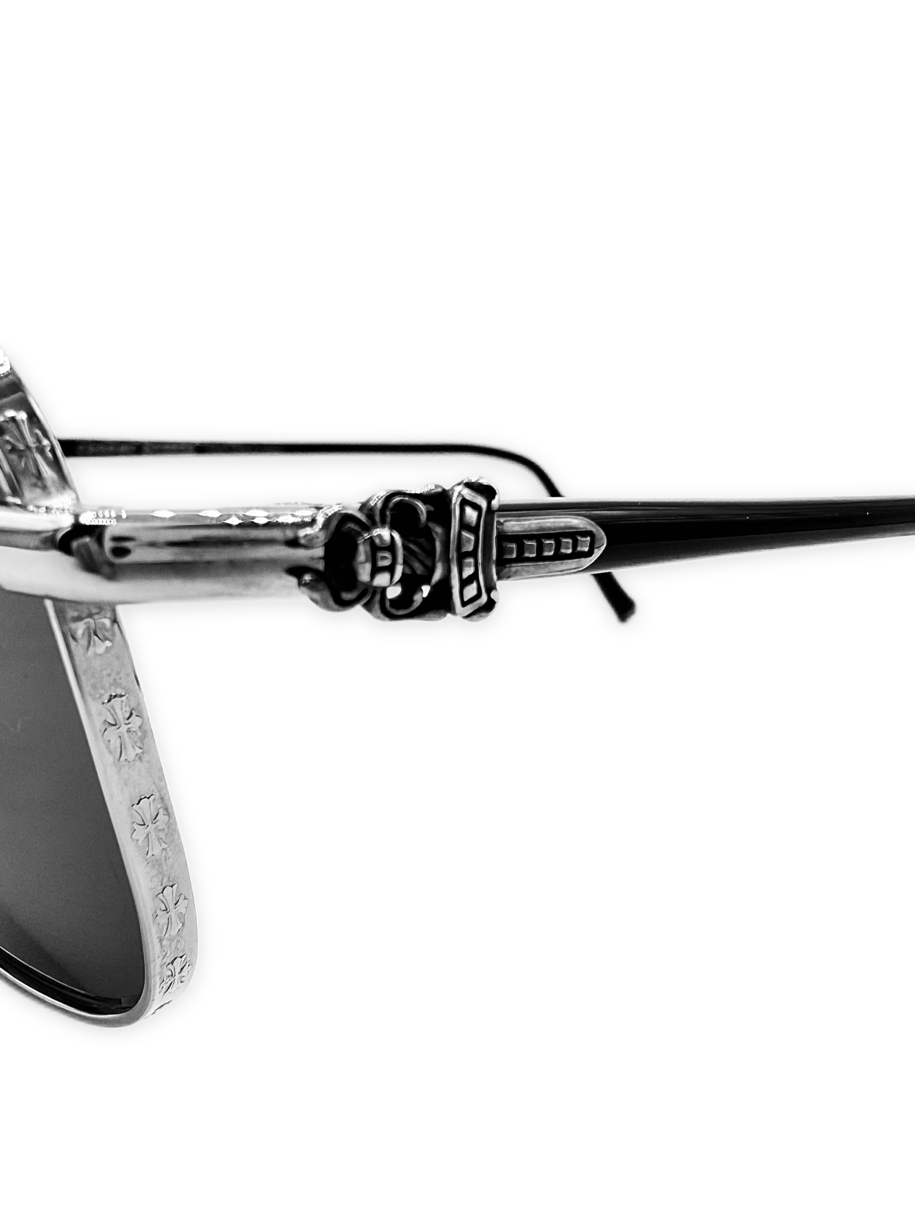 Chrome Hearts ‘Pork Sword’ .925 Silver Dagger Aviator Sunglasses