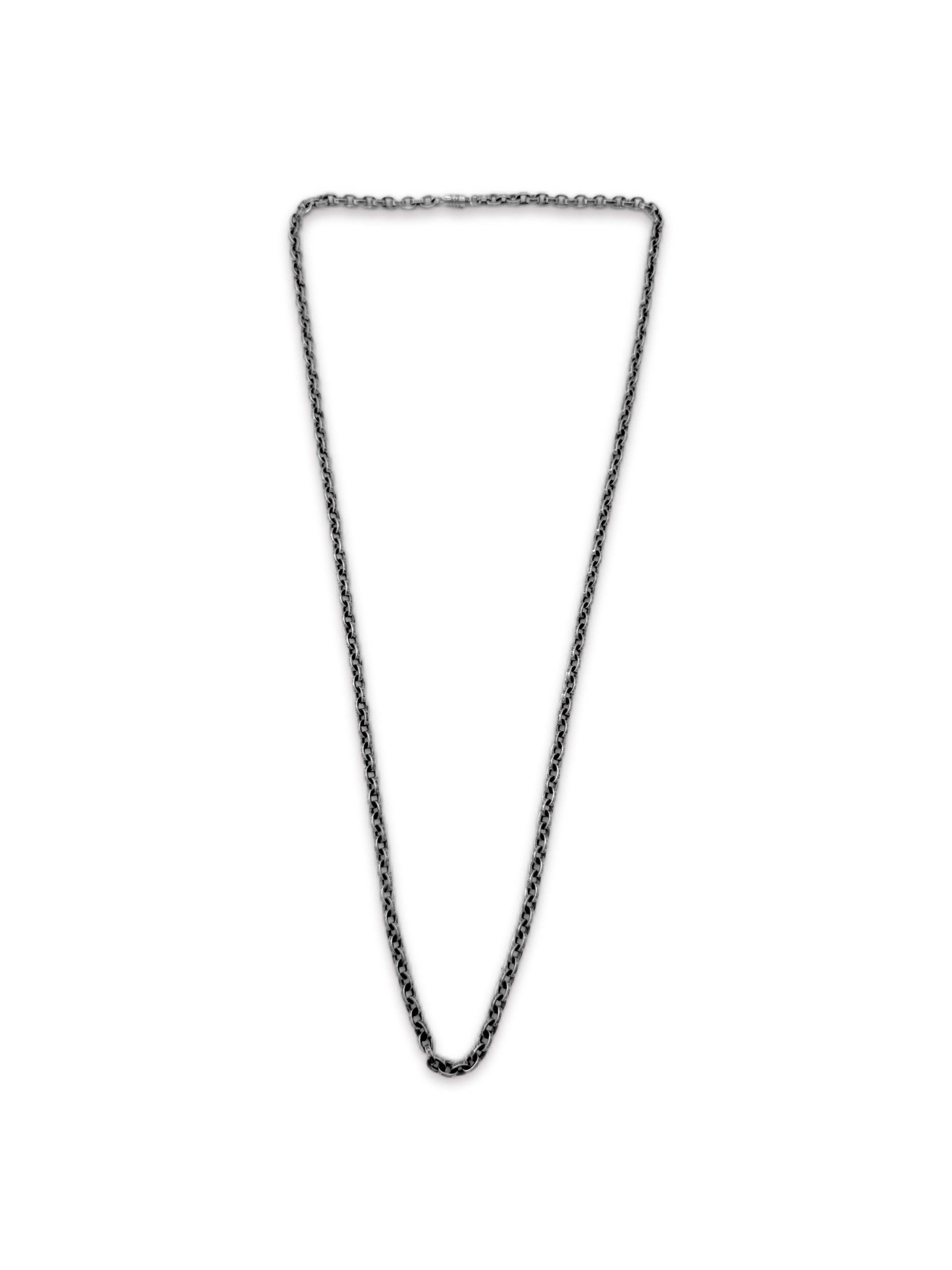 Chrome Hearts 30 inch .925 Silver Paper Chain Necklace